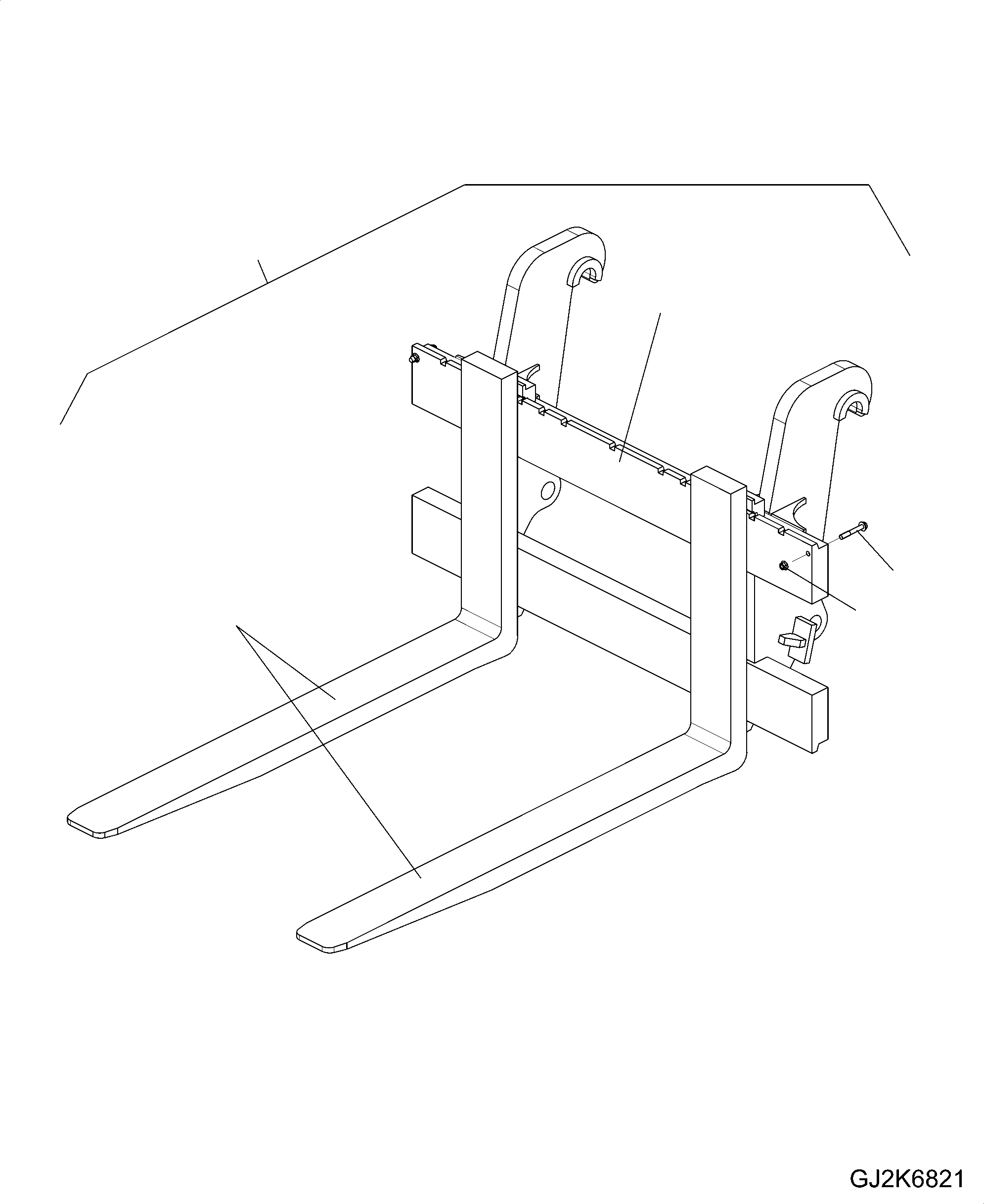 Fork 423-70-H2M80 KOMATSU
