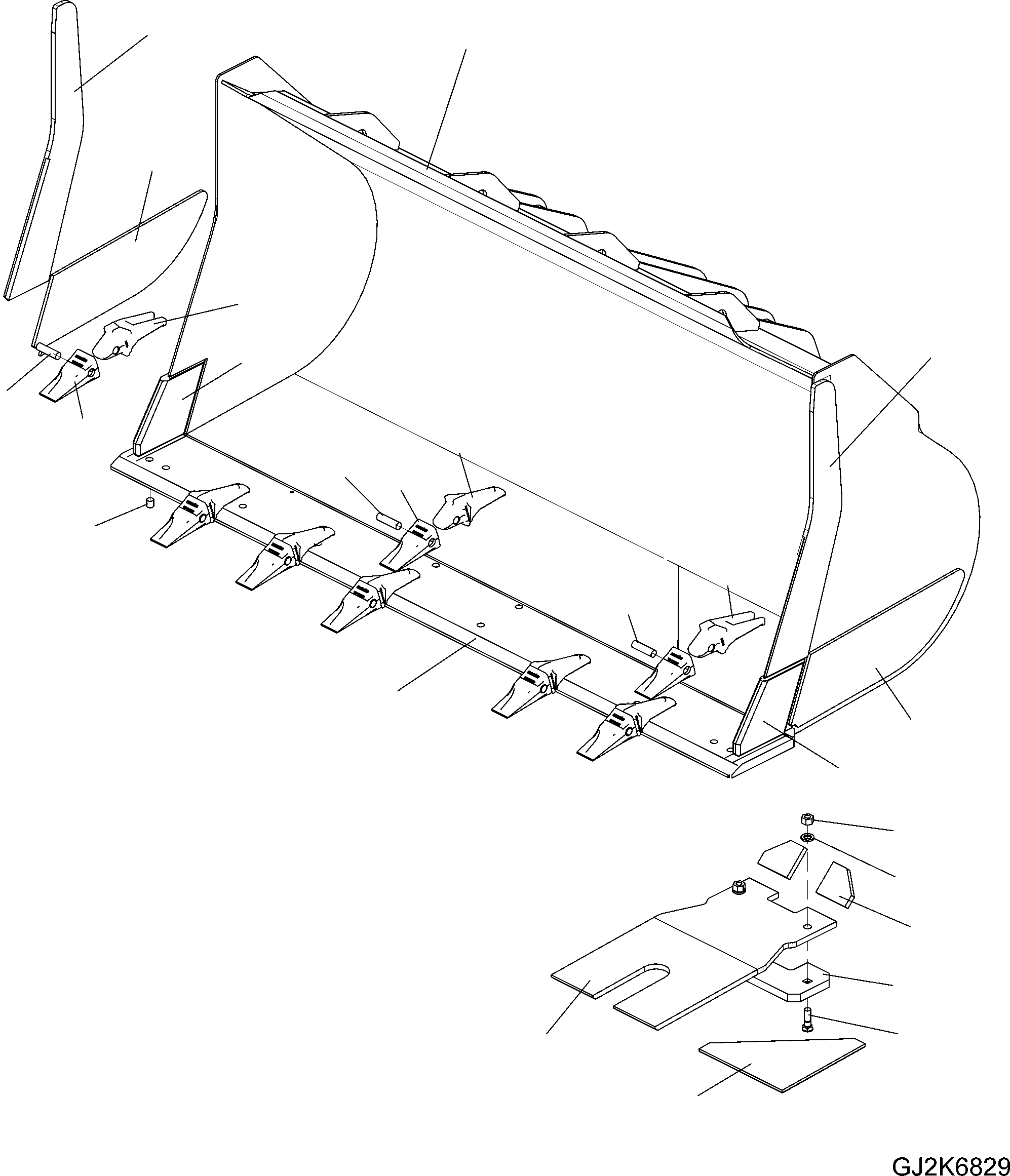 Ковш 424-73-H2560 KOMATSU