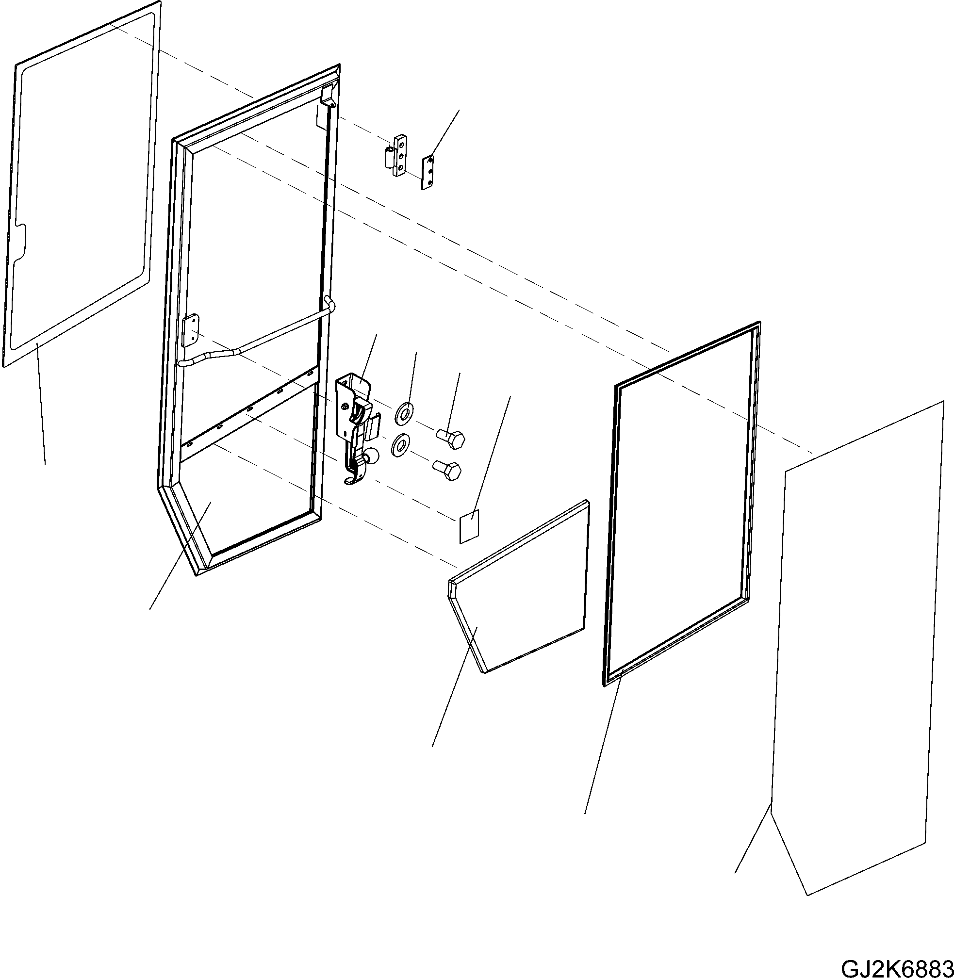 DOOR, RHS 423-56-H1A42 KOMATSU