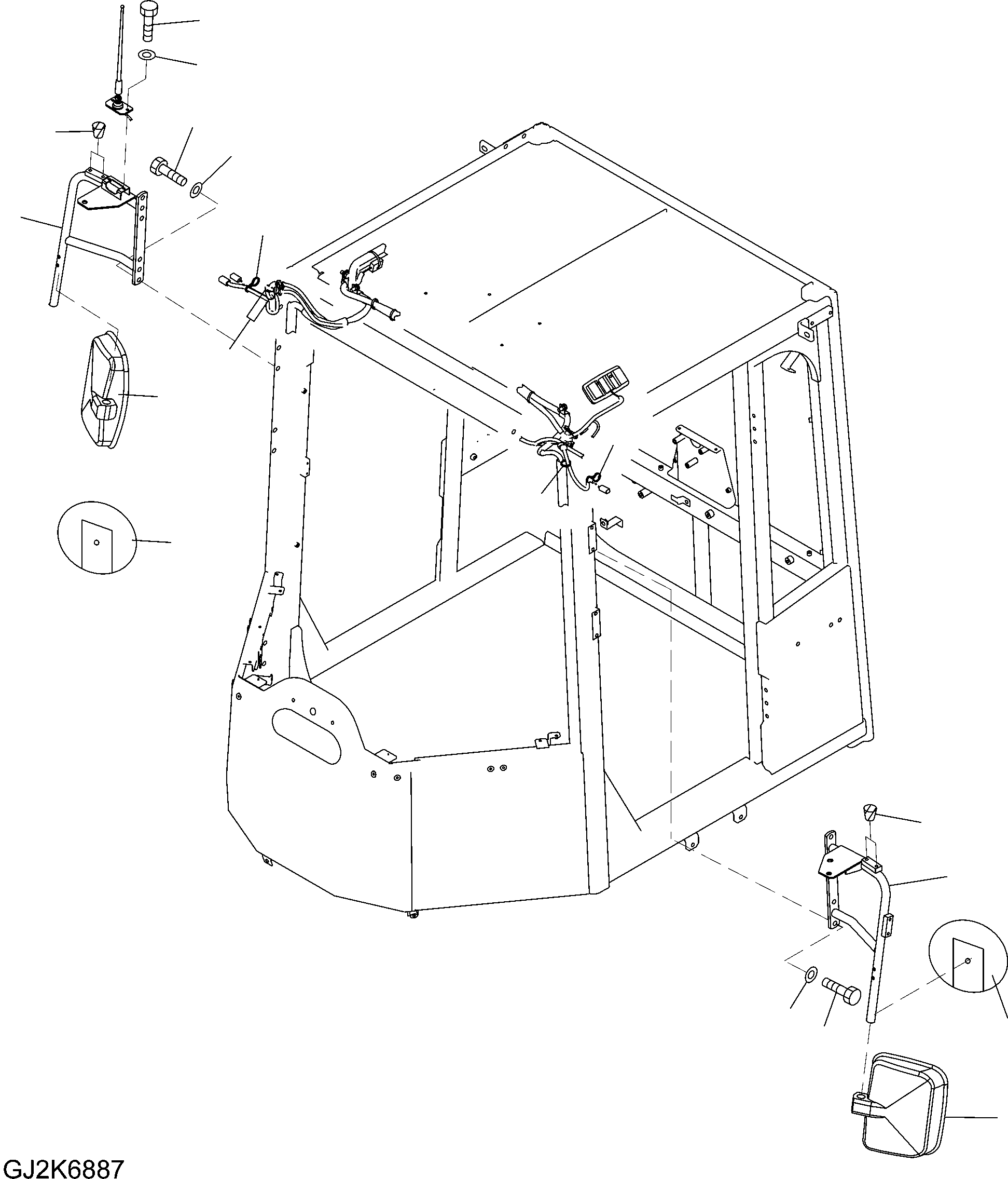 MIRROR, CONVEX 418-54-H4330 KOMATSU