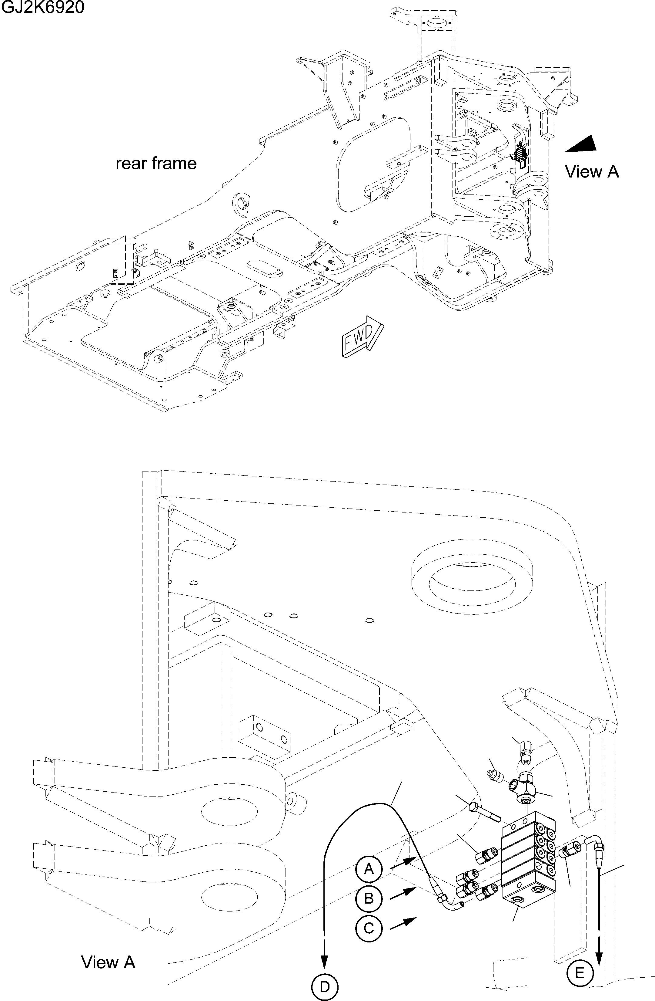 HOSE (MARK 20) 425-09-H0740 KOMATSU