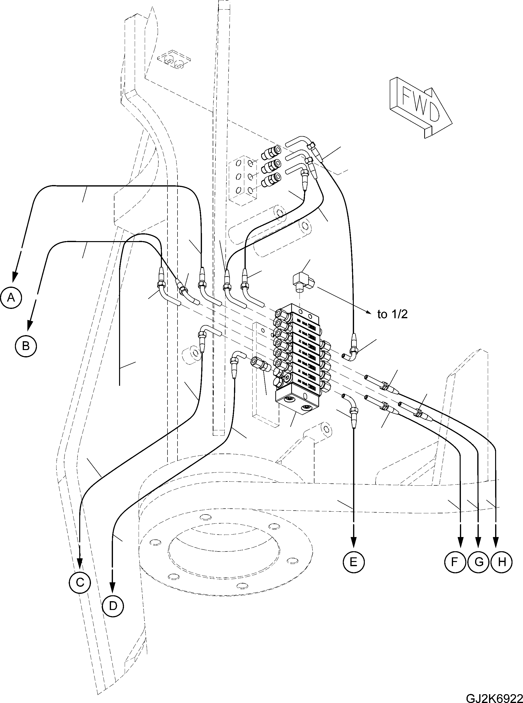 HOSE (MARK 4) 425-09-H0490 KOMATSU