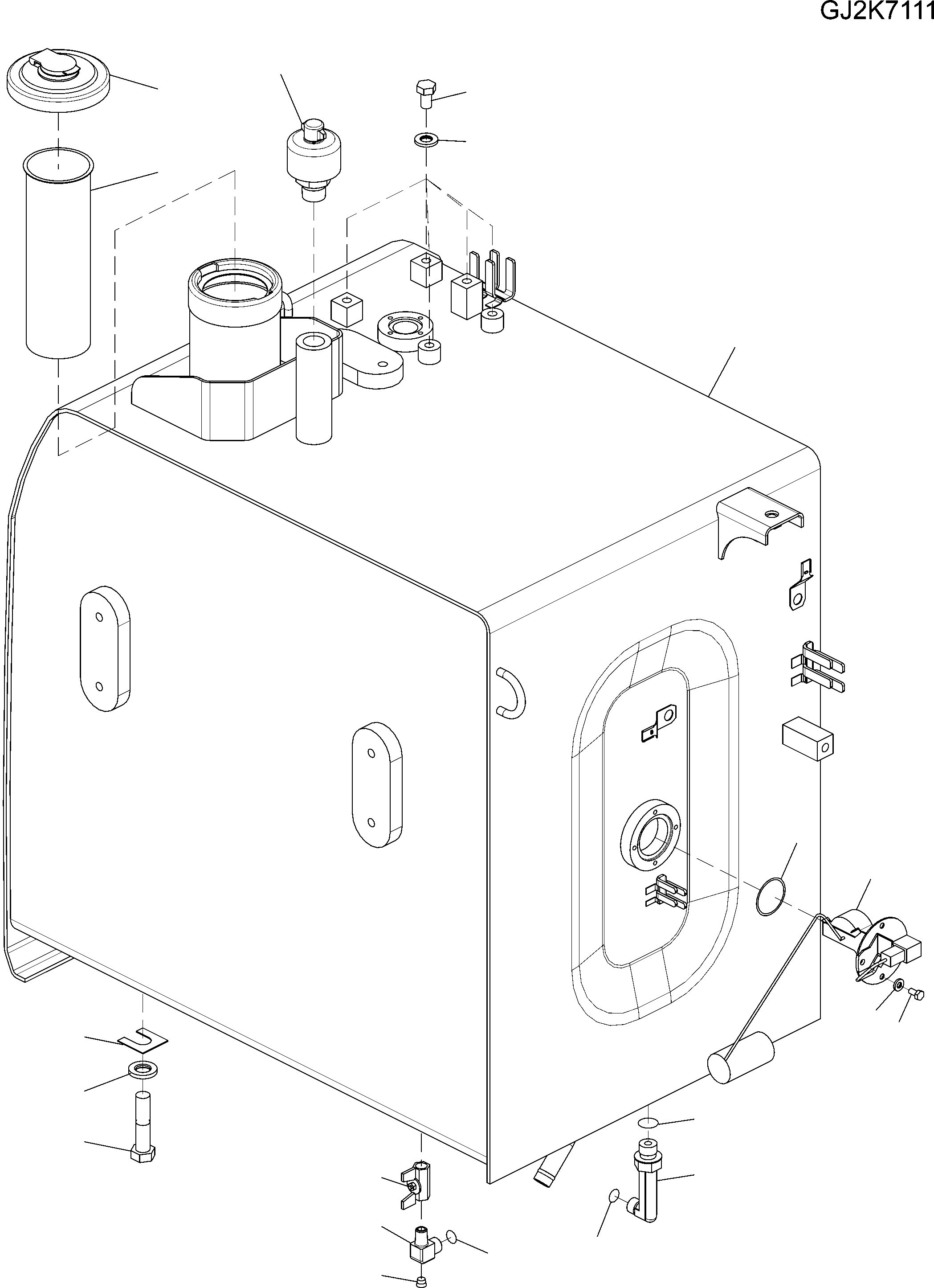 FUEL TANK ASSEMBLY 20E-04-41111 KOMATSU