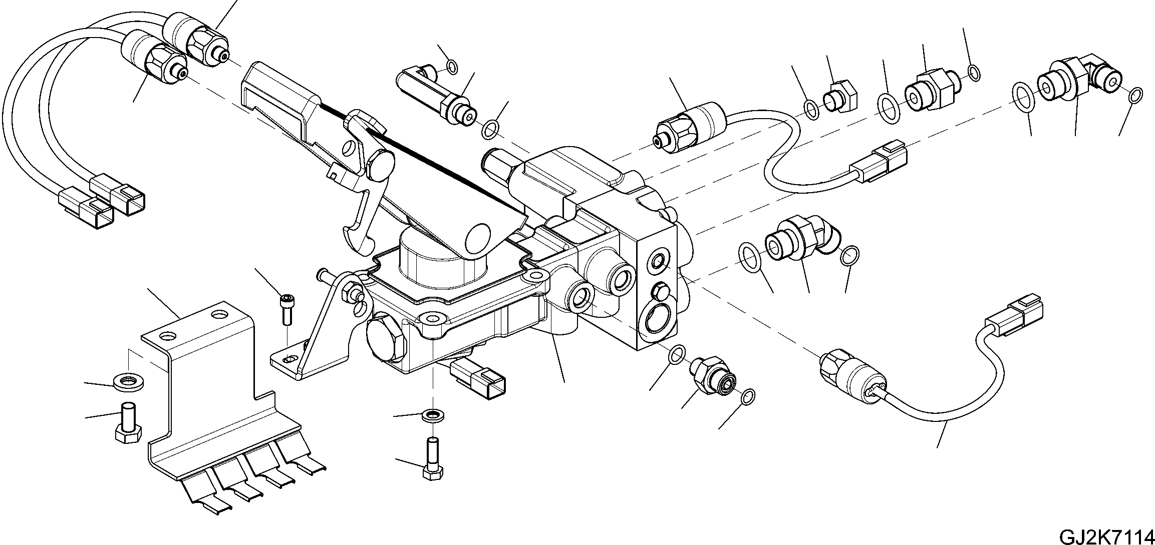 SWITCH, BRAKE LIGHT PRESSURE 20K-06-41270 KOMATSU