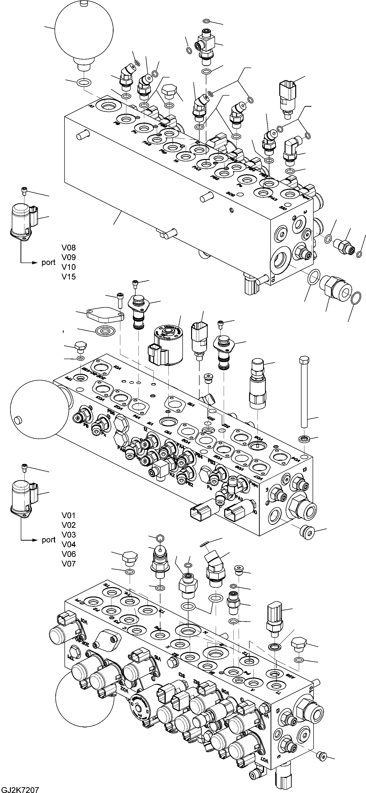 SOLENOID VALVE ASSEMBLY 20E-60-41111 KOMATSU