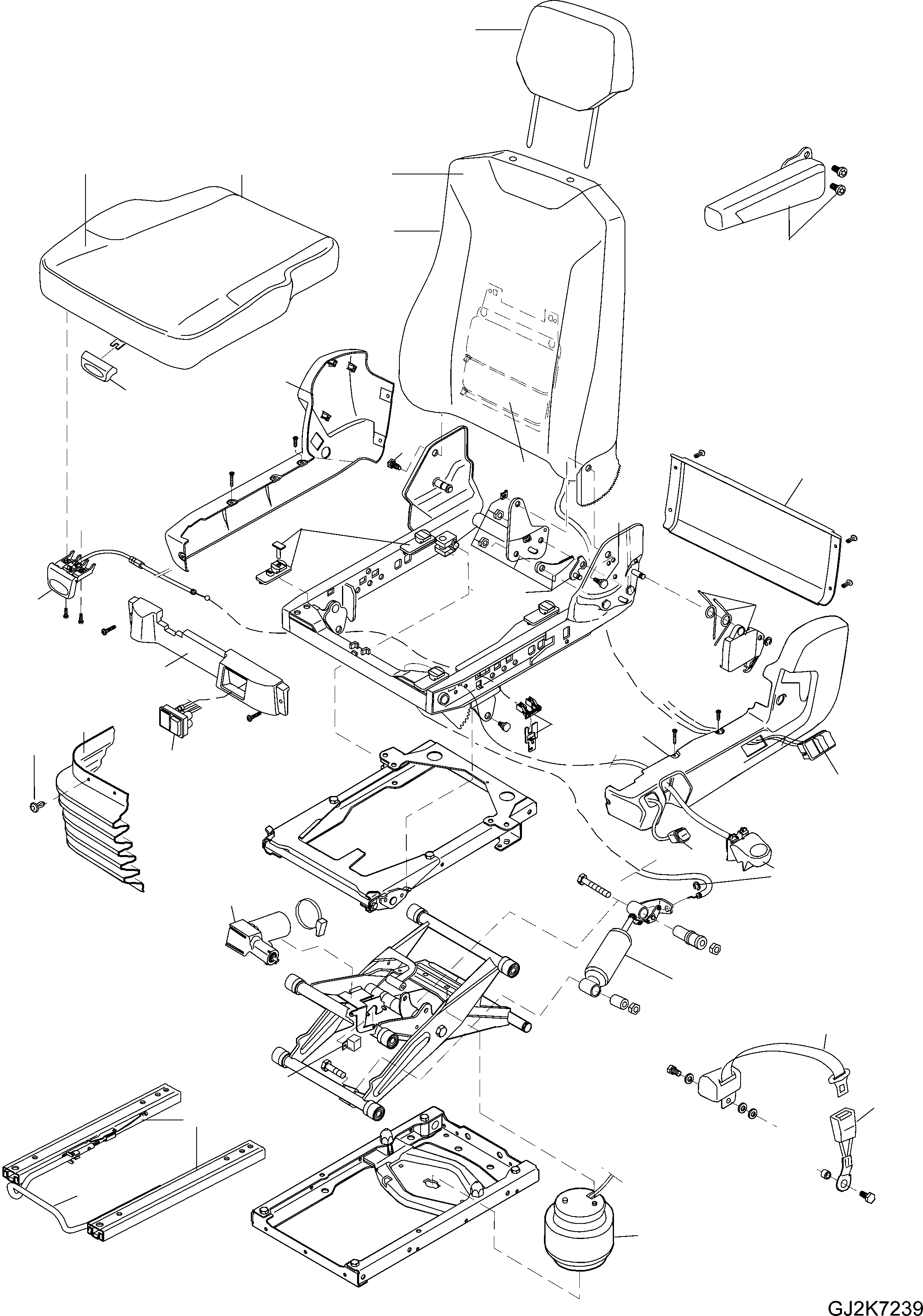 SEAT SLIDE 421-57-H0R44 KOMATSU