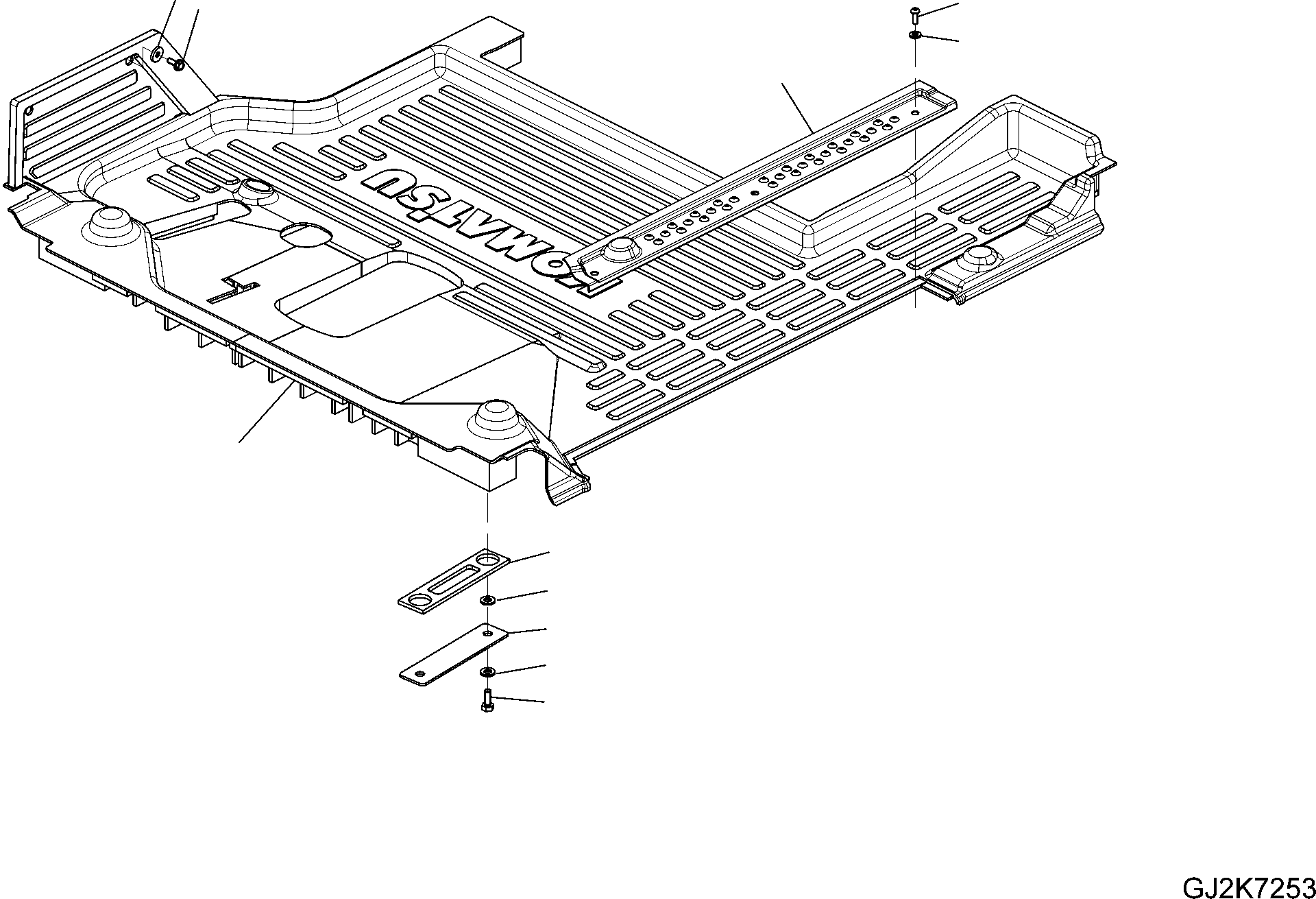 Коврик пола 20G-54-41330 KOMATSU