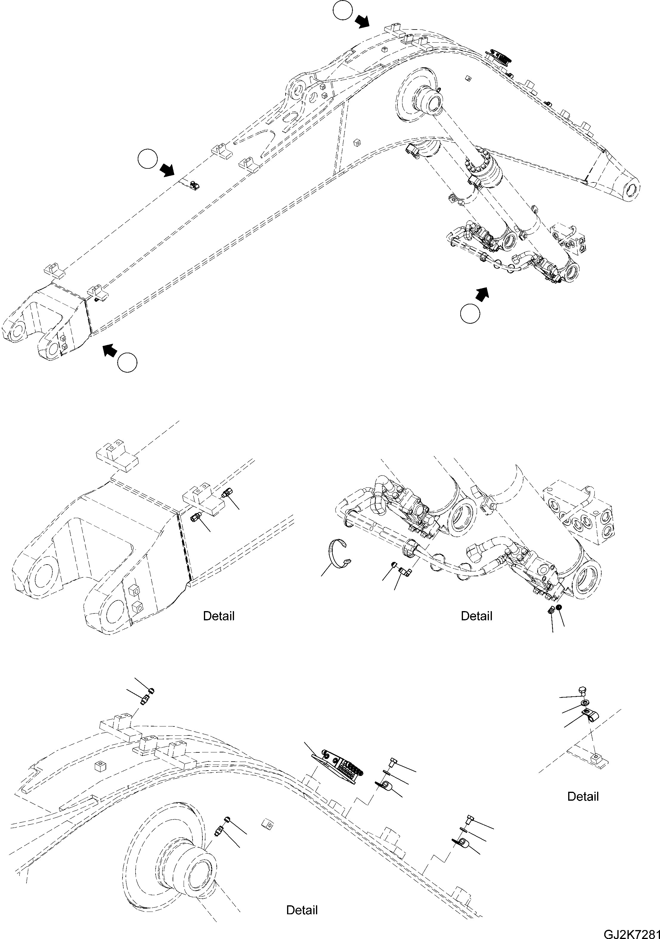 FEEDER, (ONE-PIECE BOOM) (\8\20E-S95-H320) KOMATSU