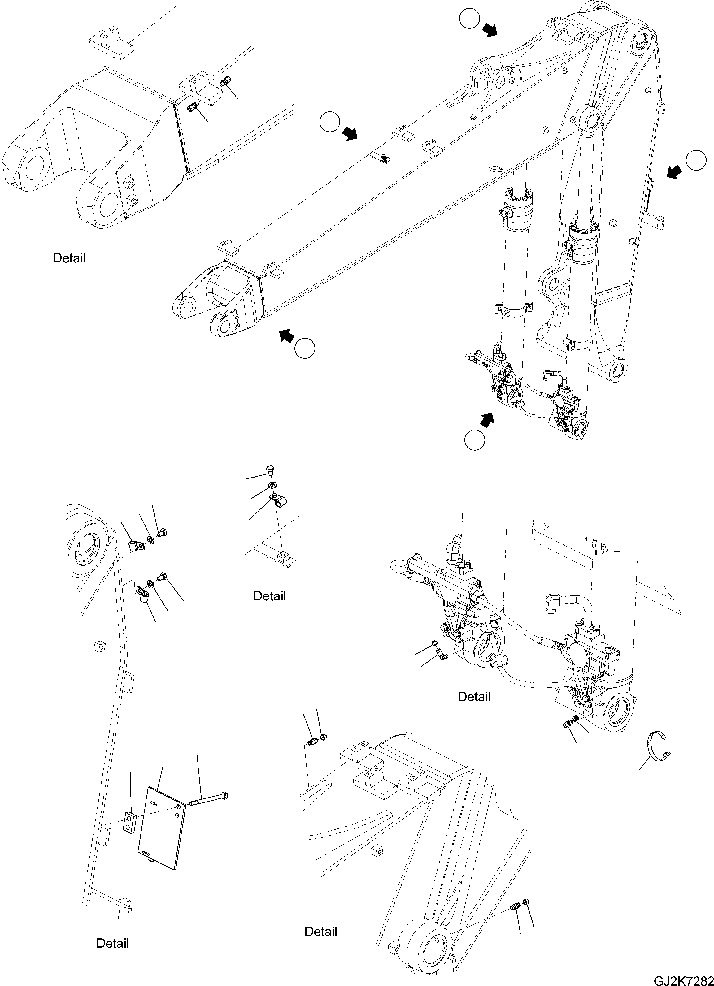 FEEDER, (TWO-PIECE BOOM) (\8\20E-S95-H151) KOMATSU