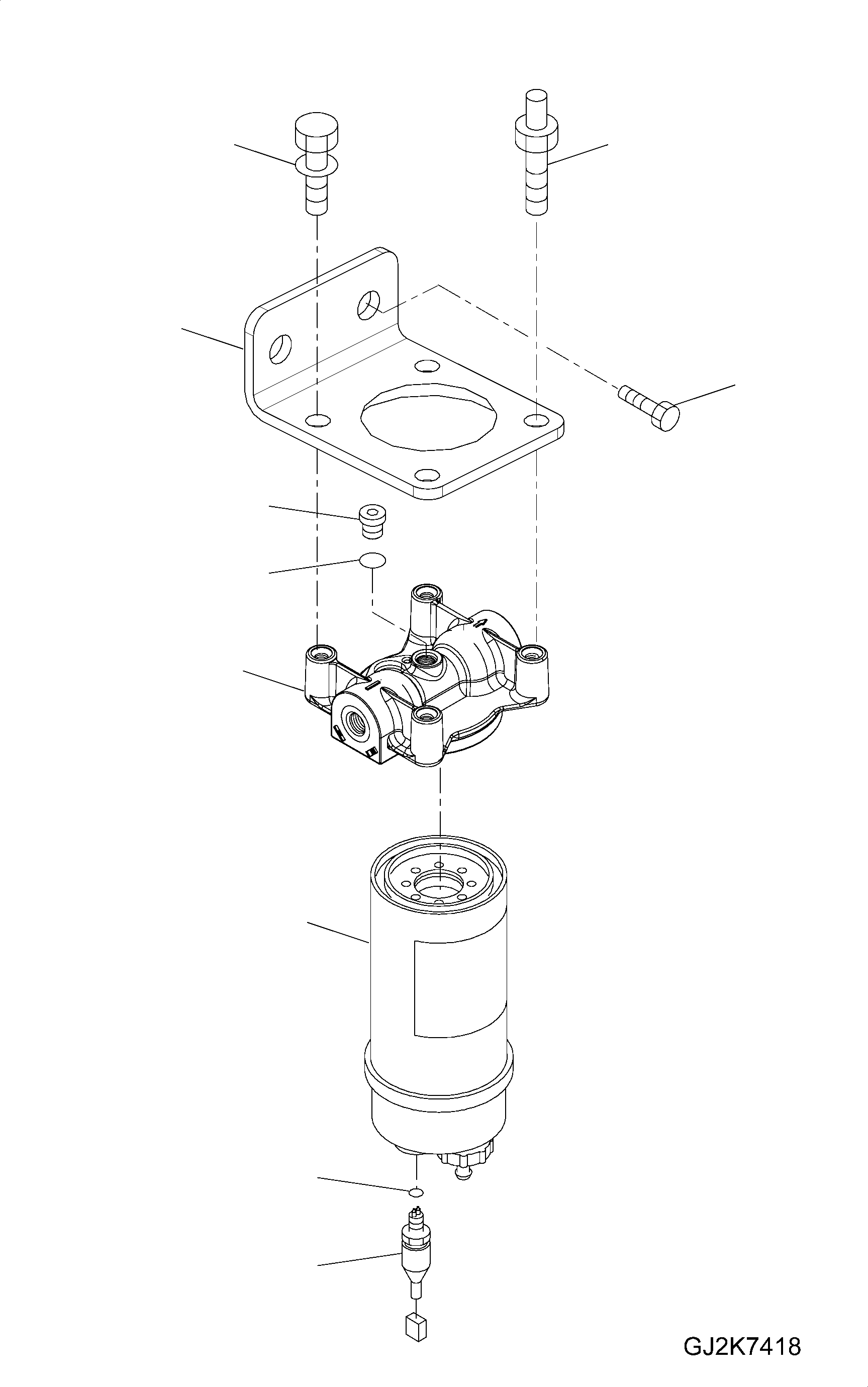 FUEL FILTER 6744-71-6040 KOMATSU