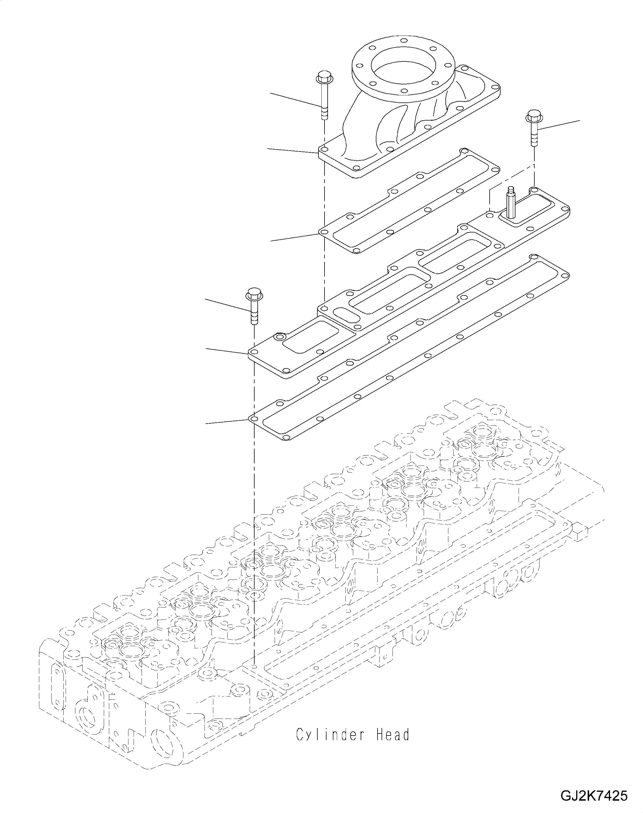 GASKET, INT MANIFOLD COVER (K2) 6744-11-4040 KOMATSU