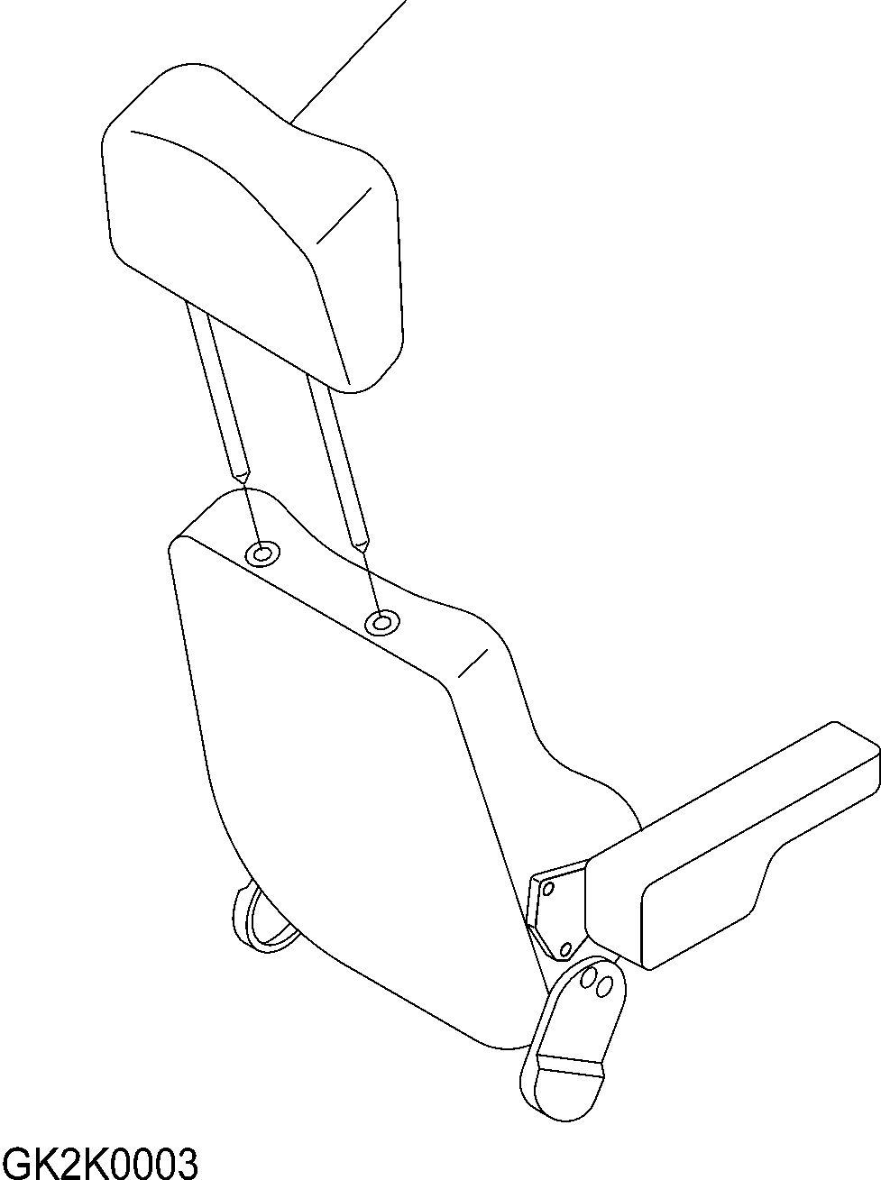 Подголовник 421-57-H1150 KOMATSU