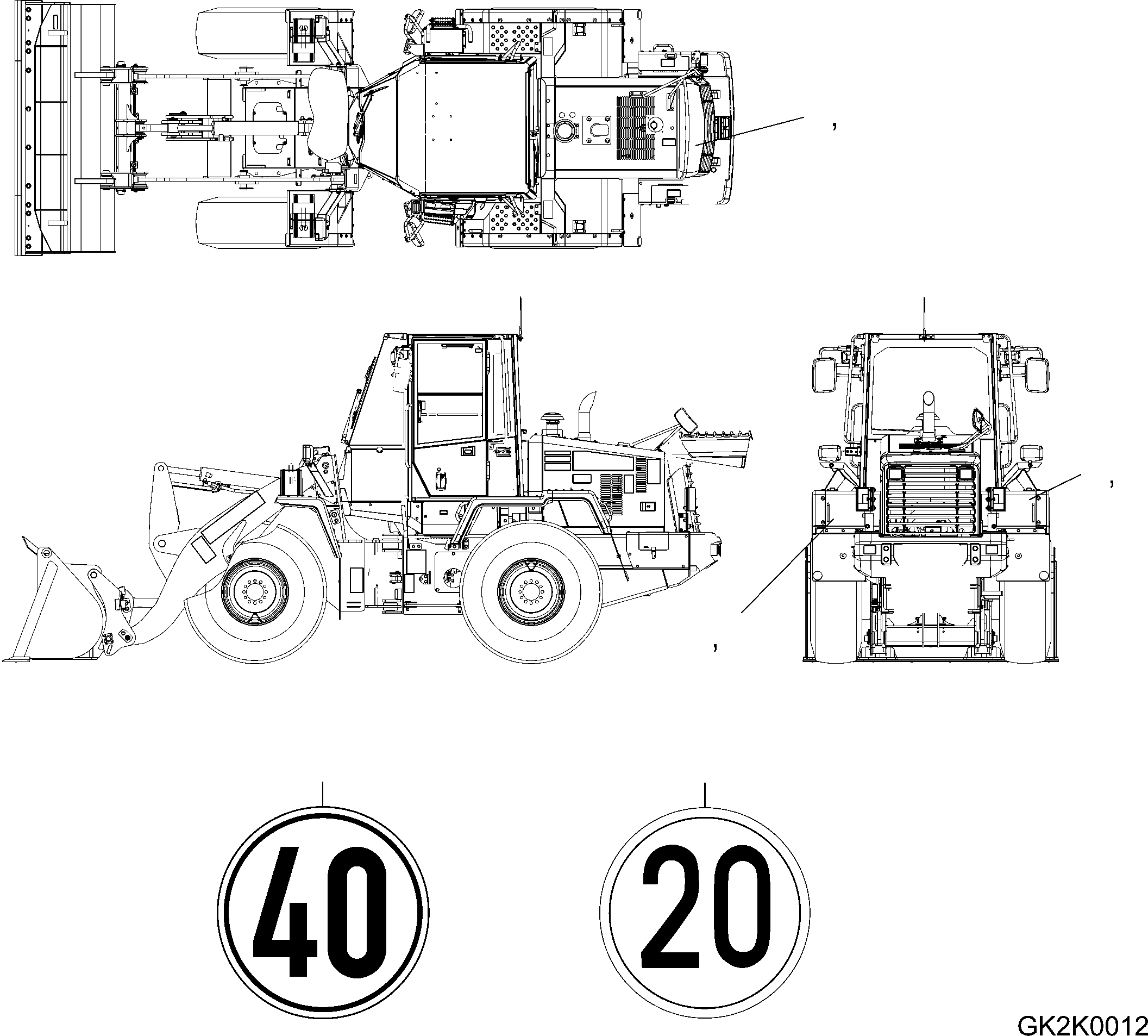 Наклейка 424-V07-H060 KOMATSU