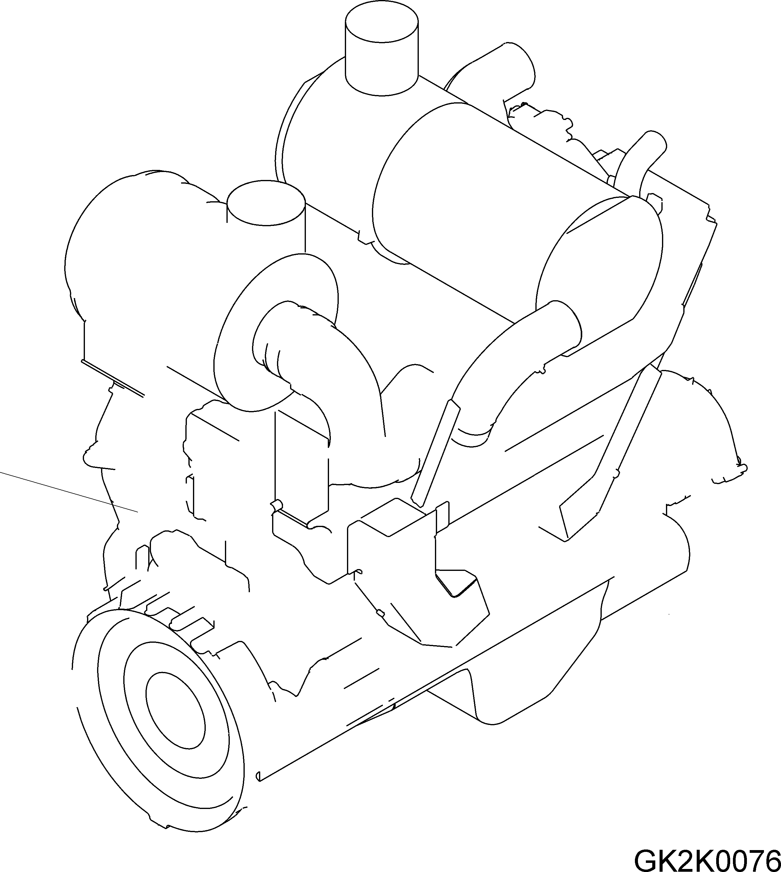 ENGINE, SAA6D140E-5 6261-A0-HH10 KOMATSU