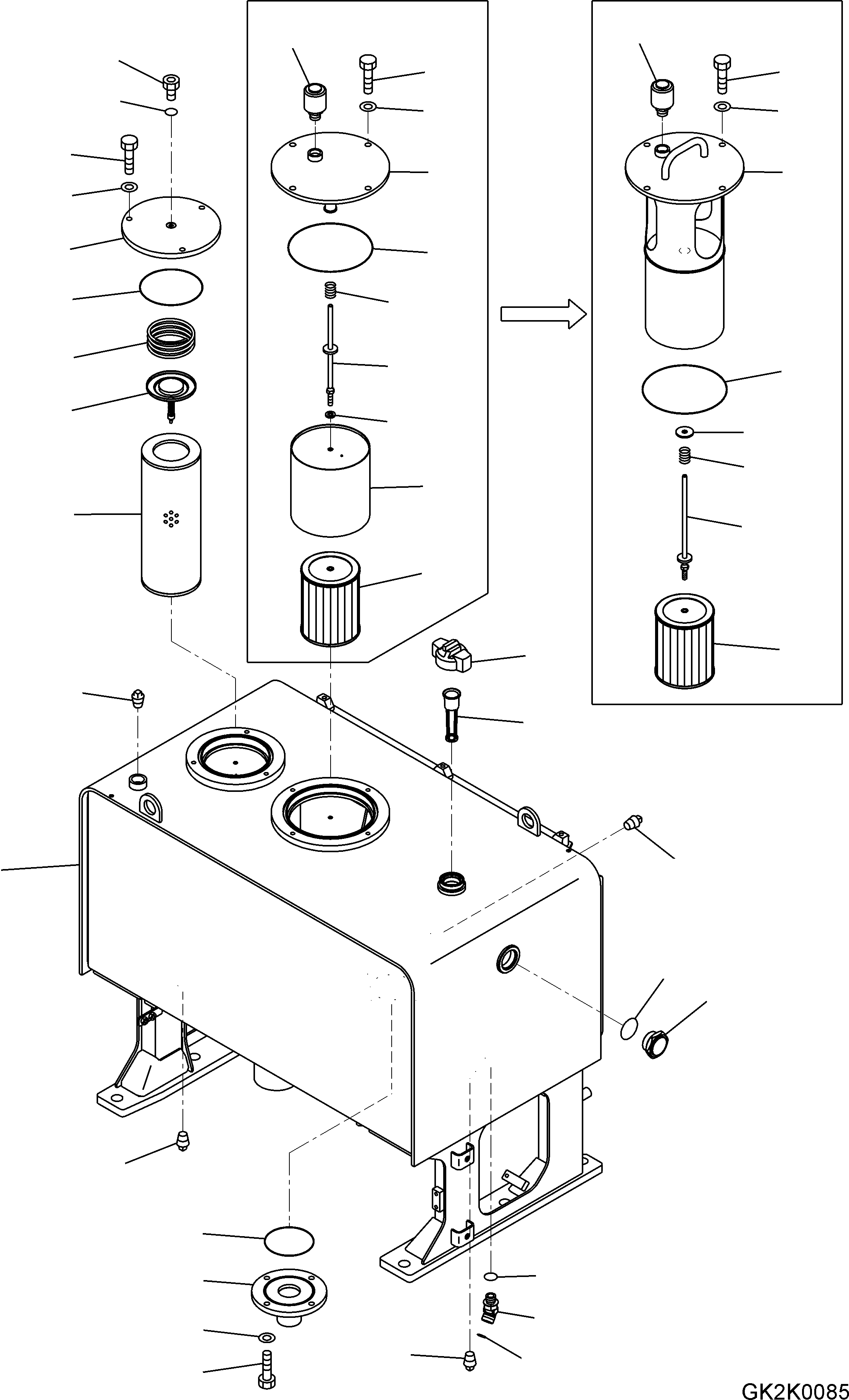 HYDRAULIC TANK 425-60-H5131 KOMATSU