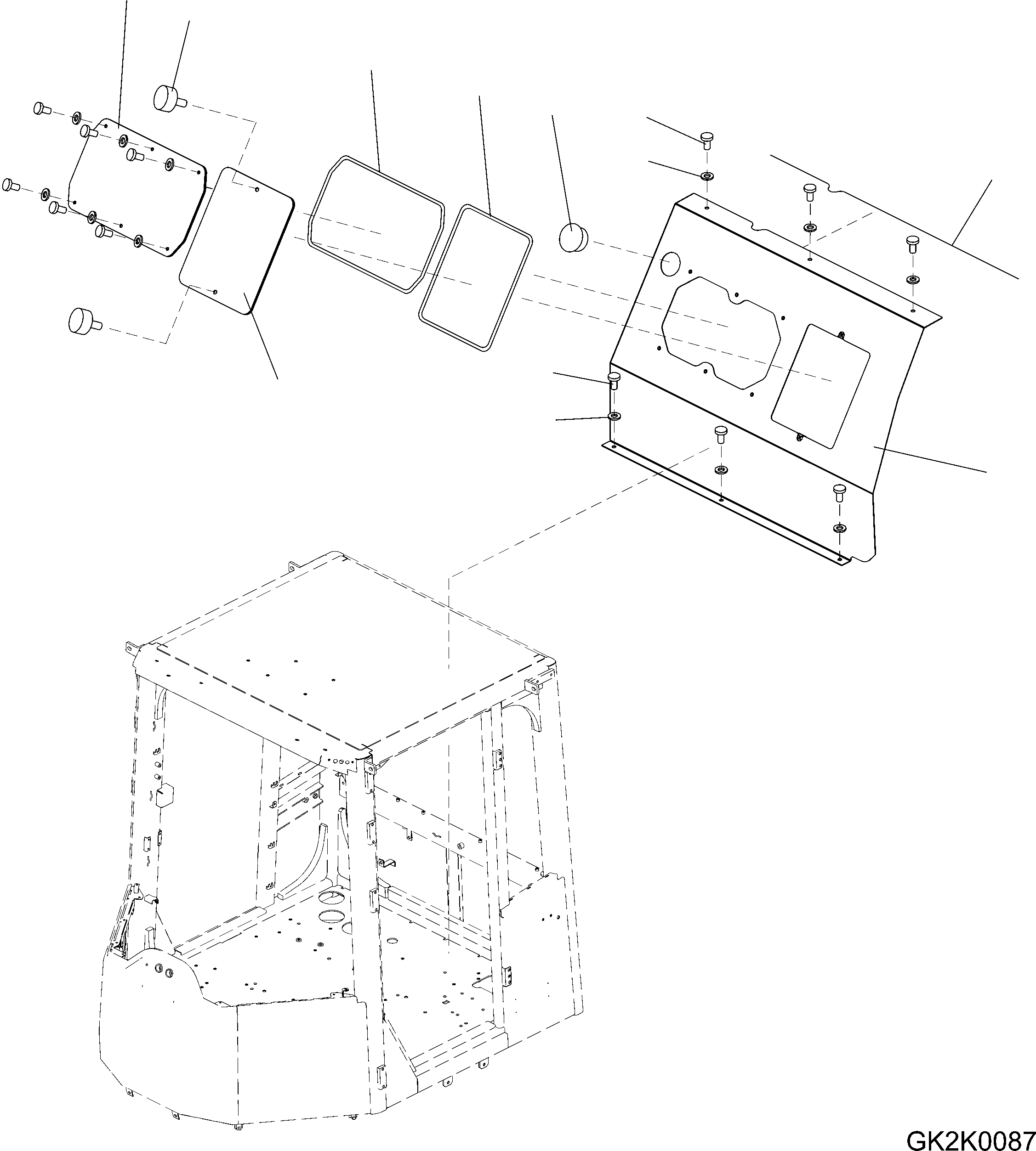 CONSOLE, REAR 425-56-H1B90 KOMATSU