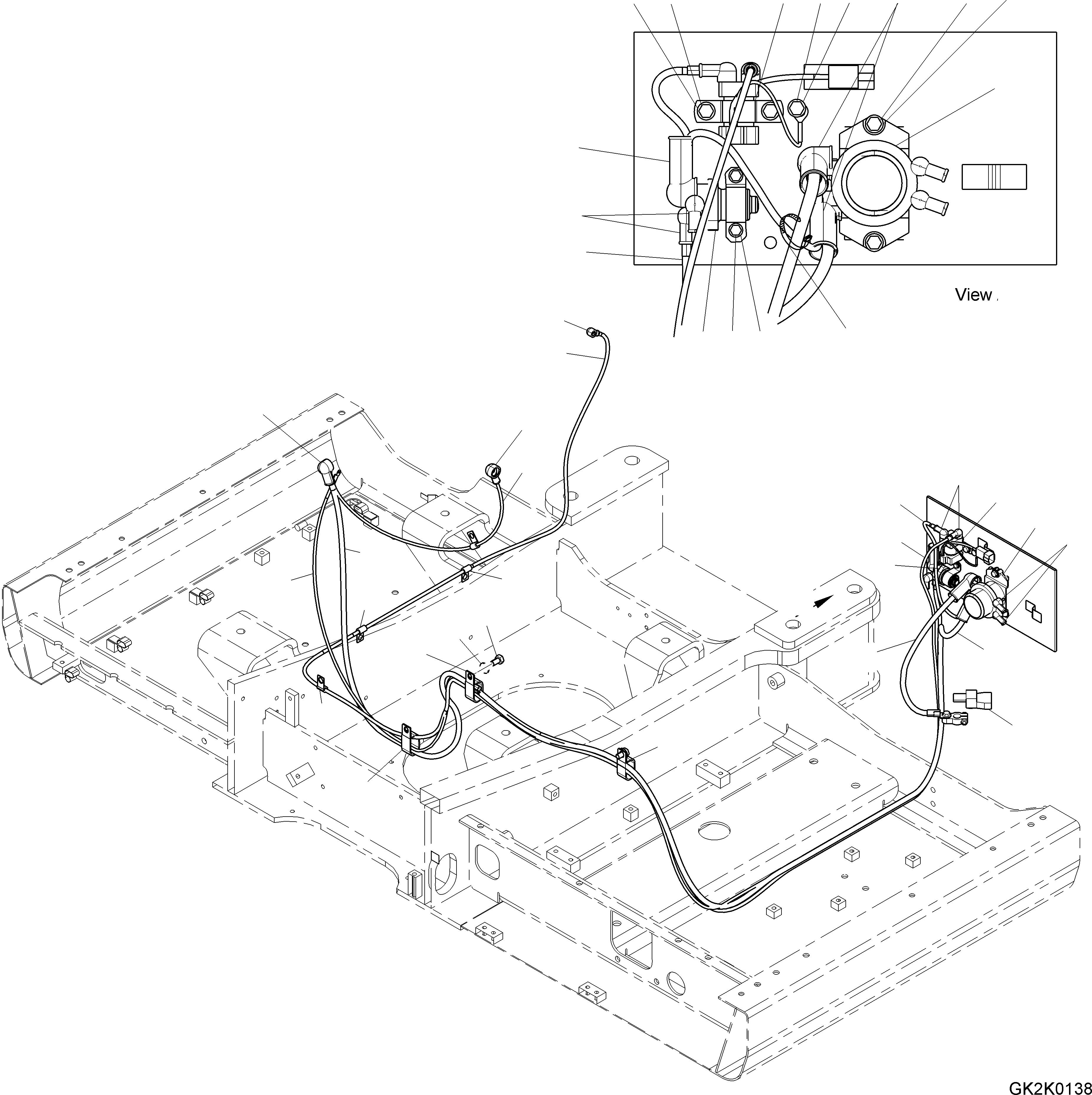 Кабель 08028-62060 KOMATSU