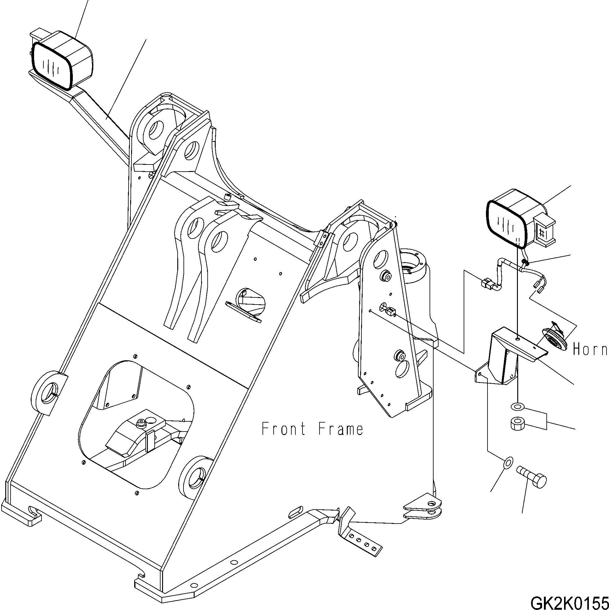 SUPPORT, LHS 418-06-H3040 KOMATSU