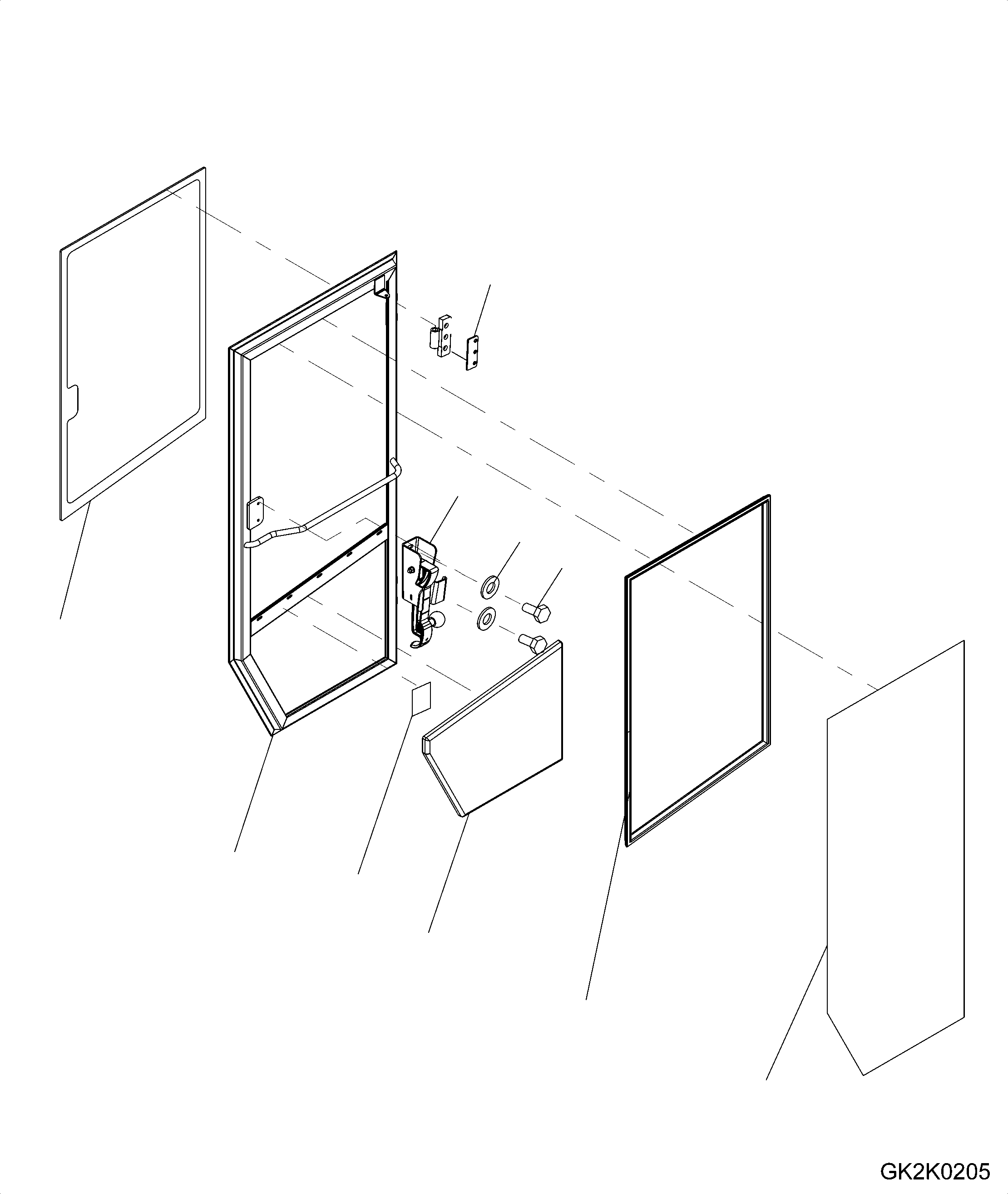 DOOR, RHS 419-925-H082 KOMATSU