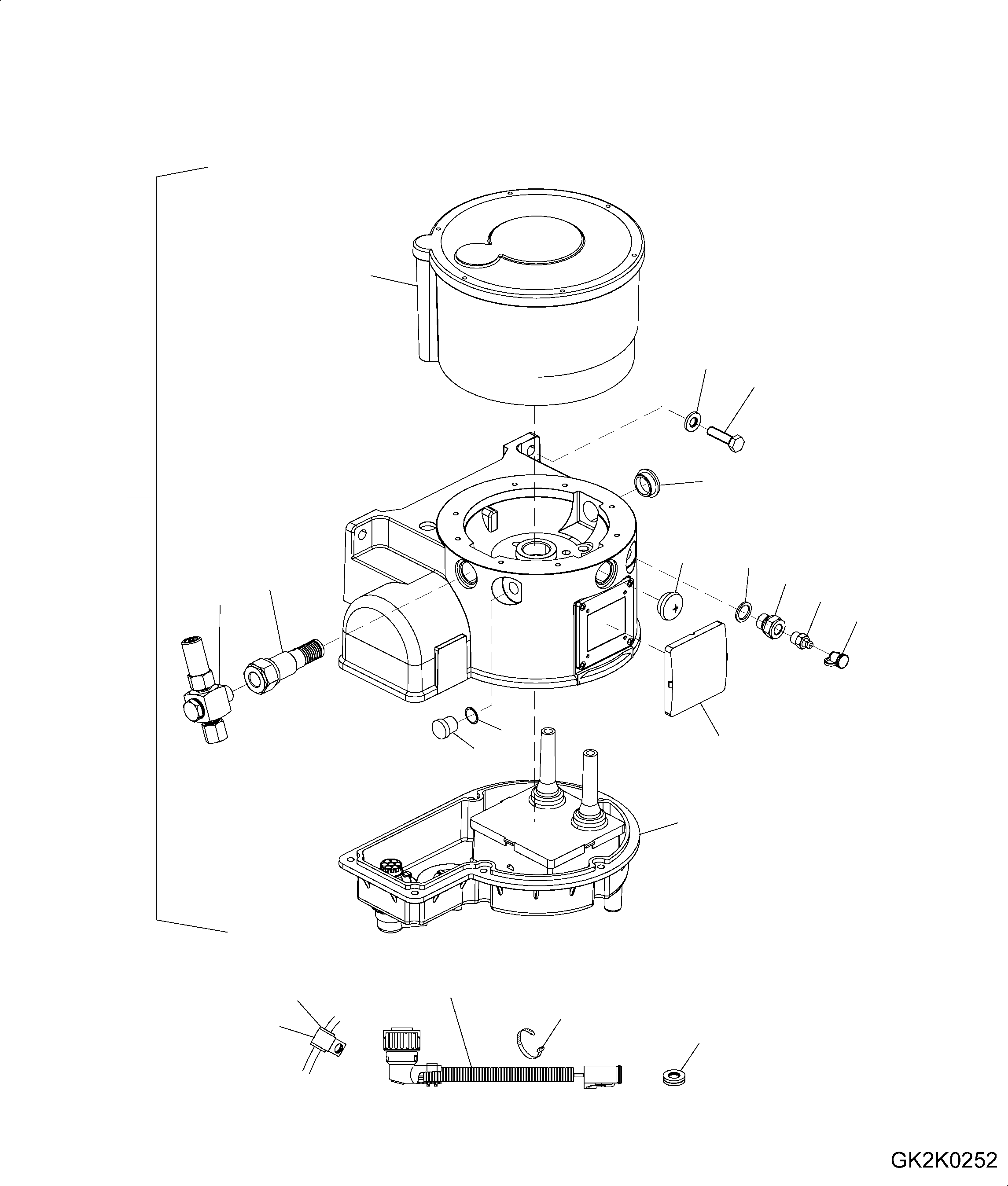 GREASE PUMP ASSEMBLY (\8\418-S95-H580) KOMATSU
