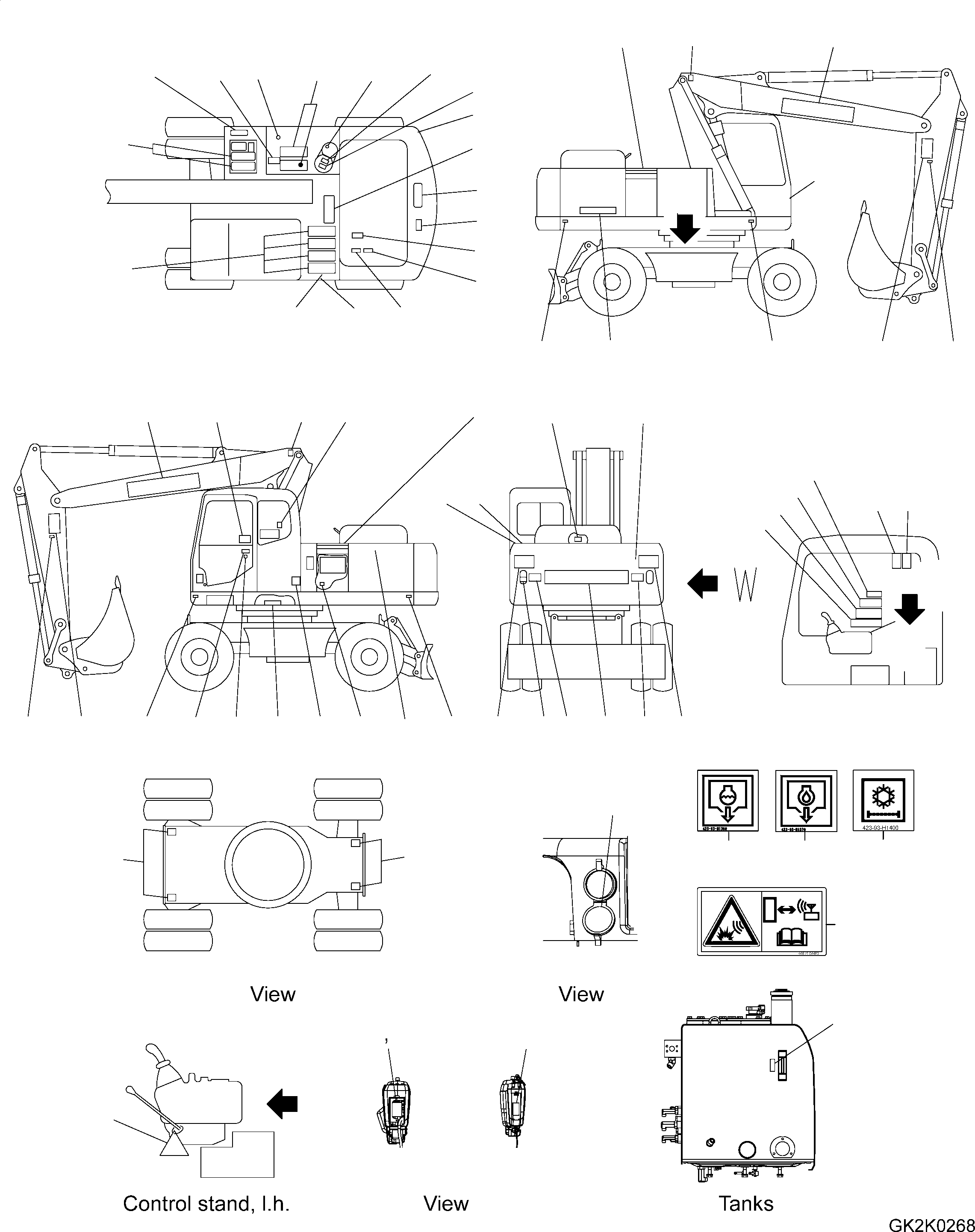 Plate, Mark, PW180 20J-00-11110 KOMATSU