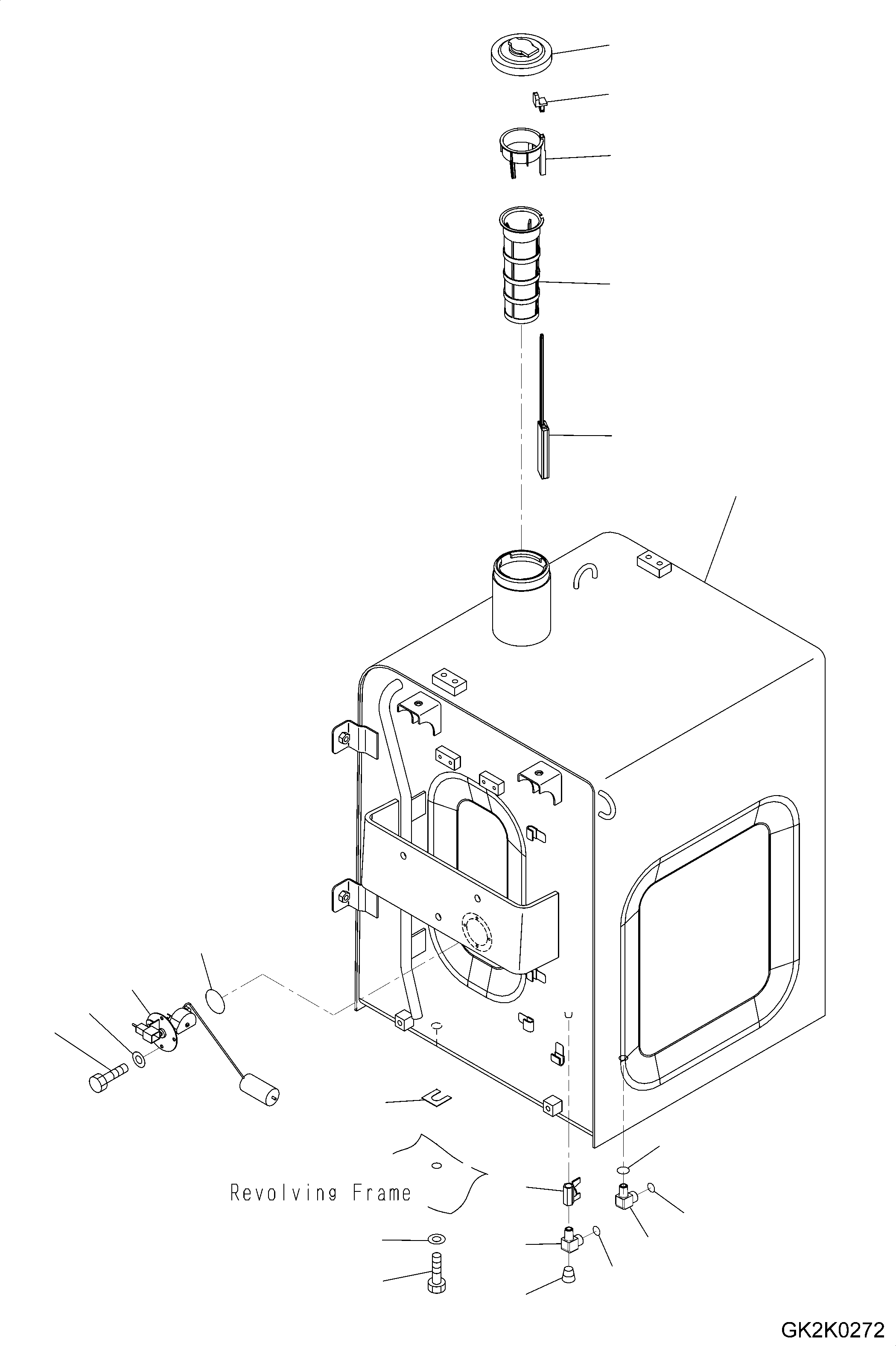 FUEL TANK ASSEMBLY 20J-04-11142 KOMATSU