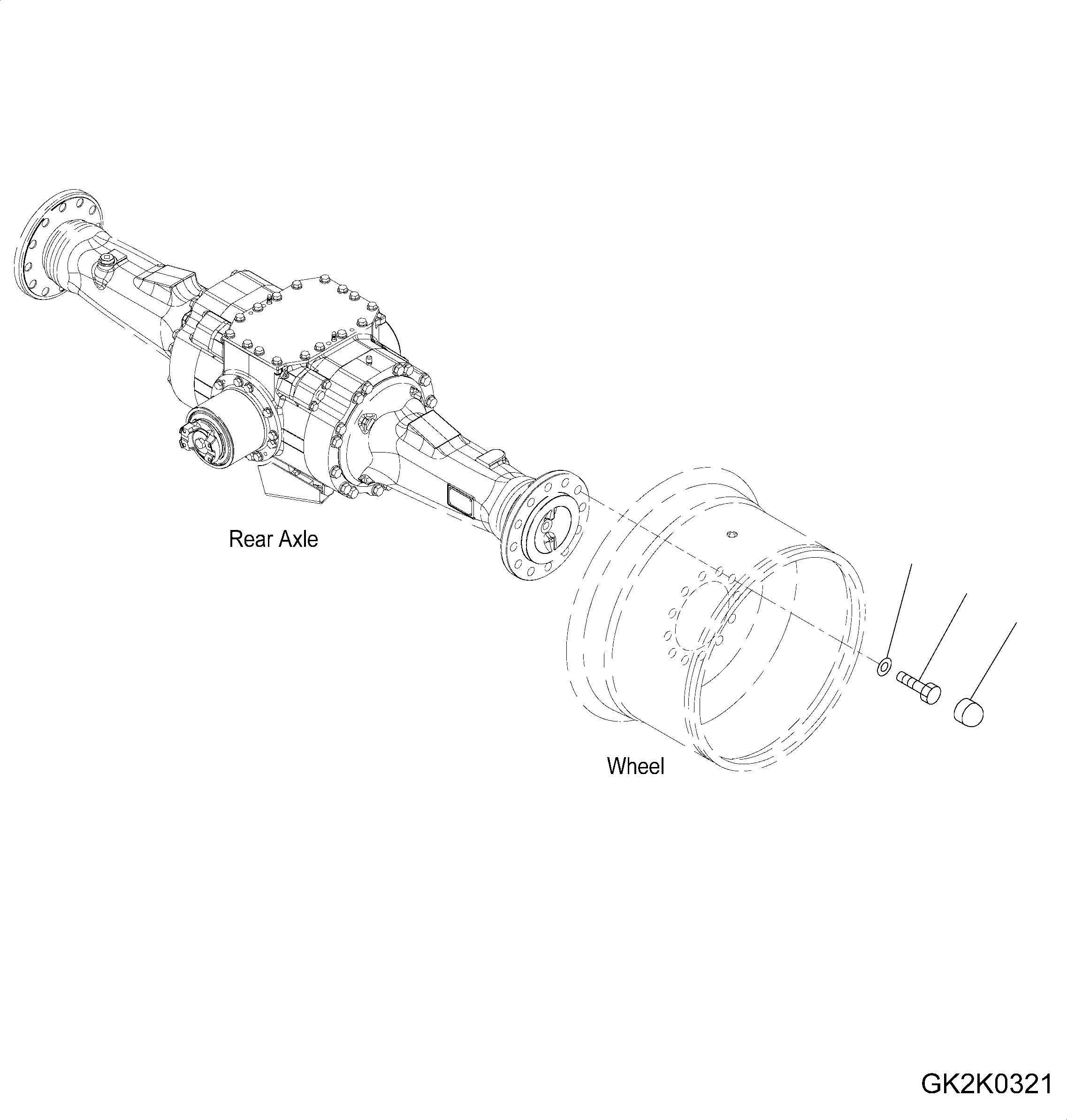 AXLE ASSEMBLY (STD) (419-23-H1111) KOMATSU