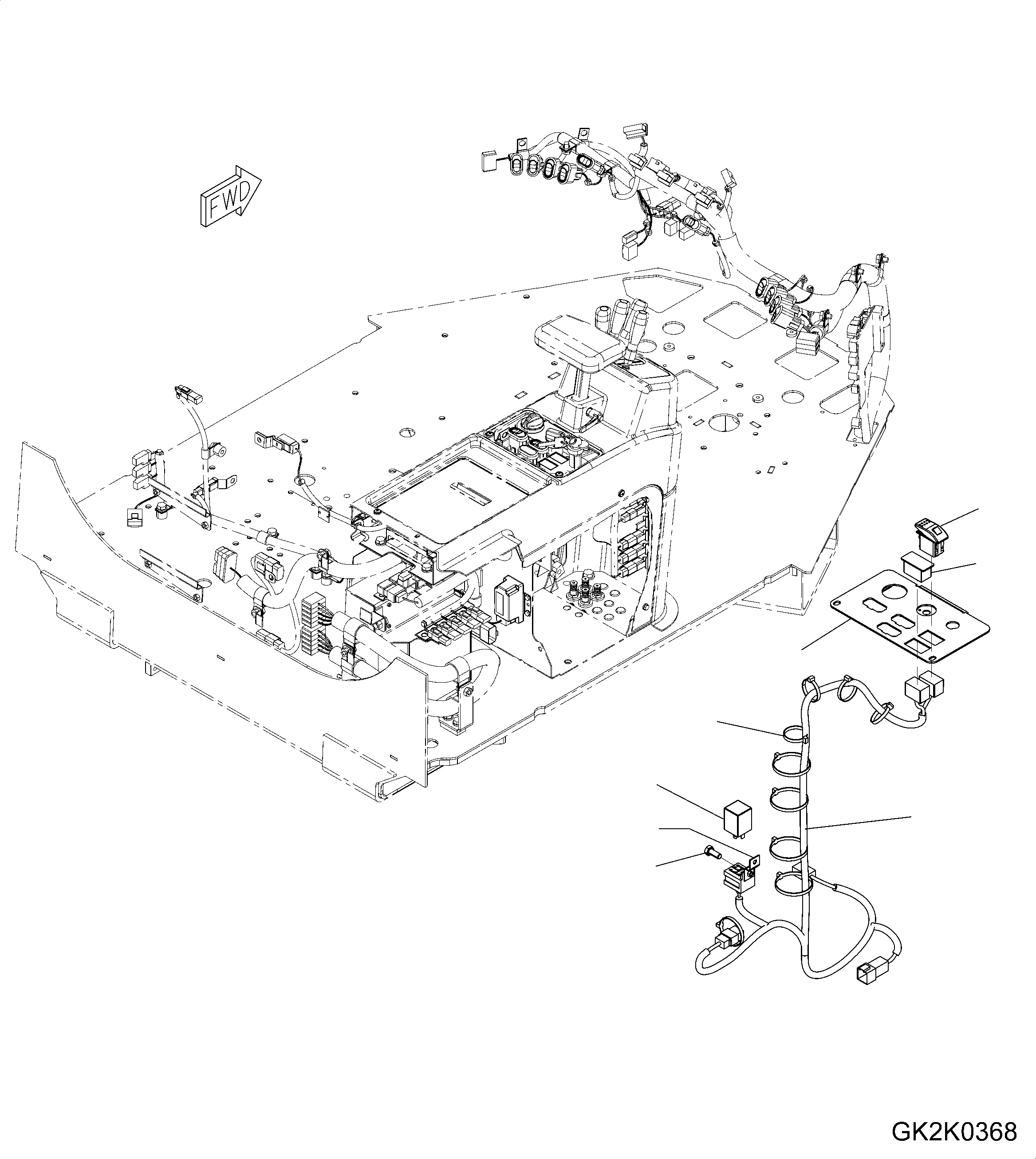 Жгут проводов 418-06-H2340 KOMATSU
