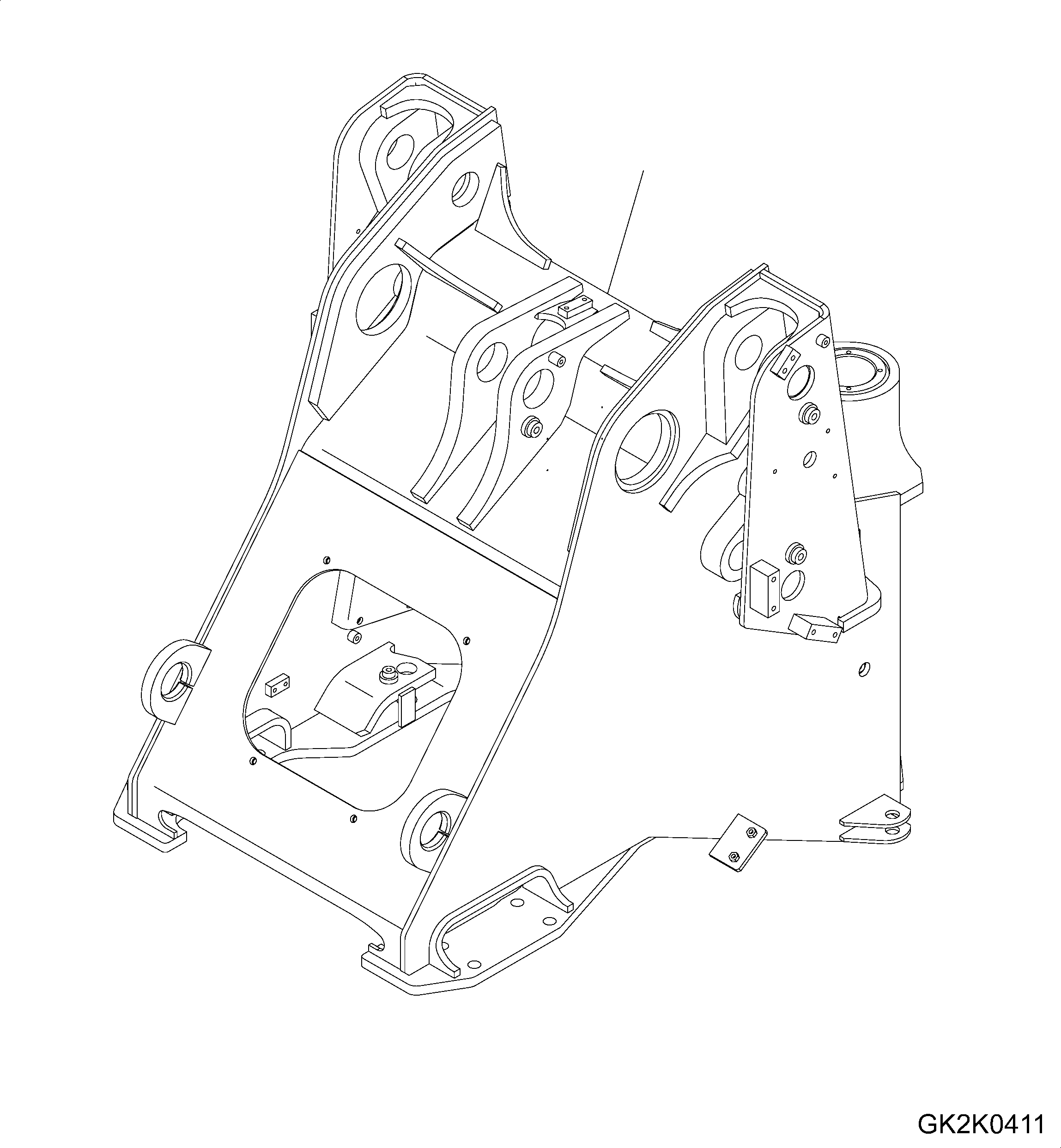FRAME, FRONT 417-46-H1273 KOMATSU