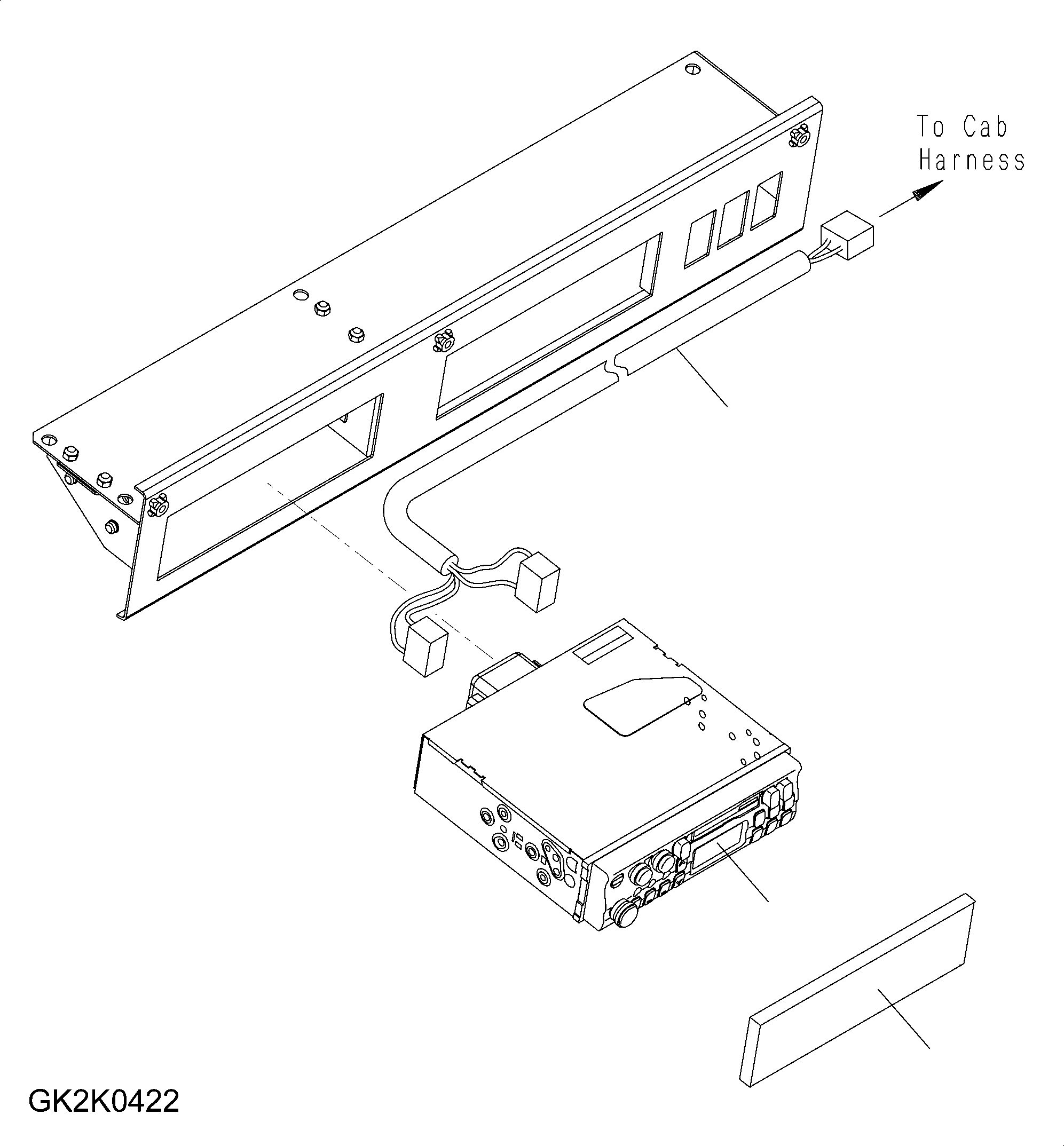 Radio, With CD Player 421-07-H4160 KOMATSU