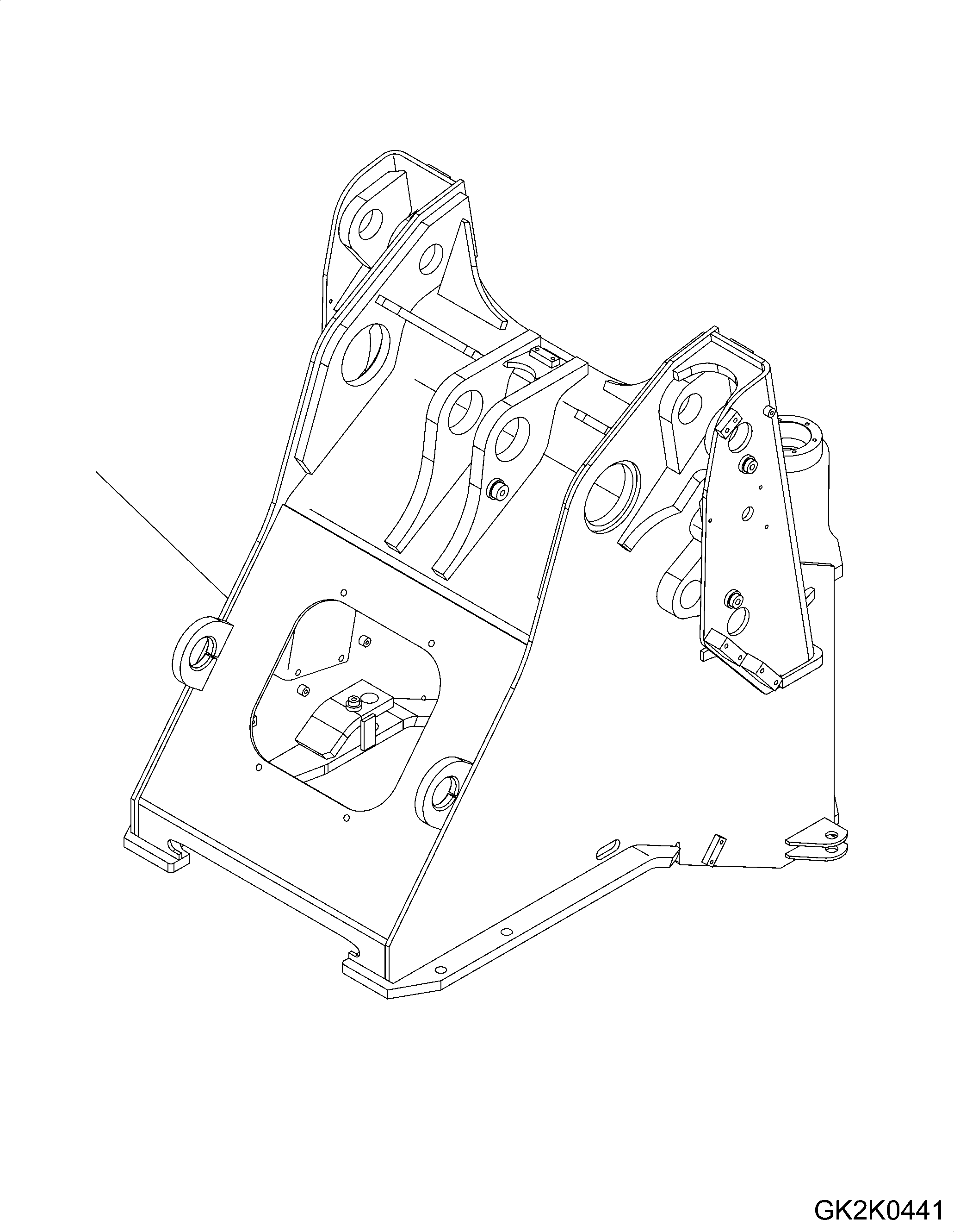 FRAME, FRONT 418-46-H1502 KOMATSU