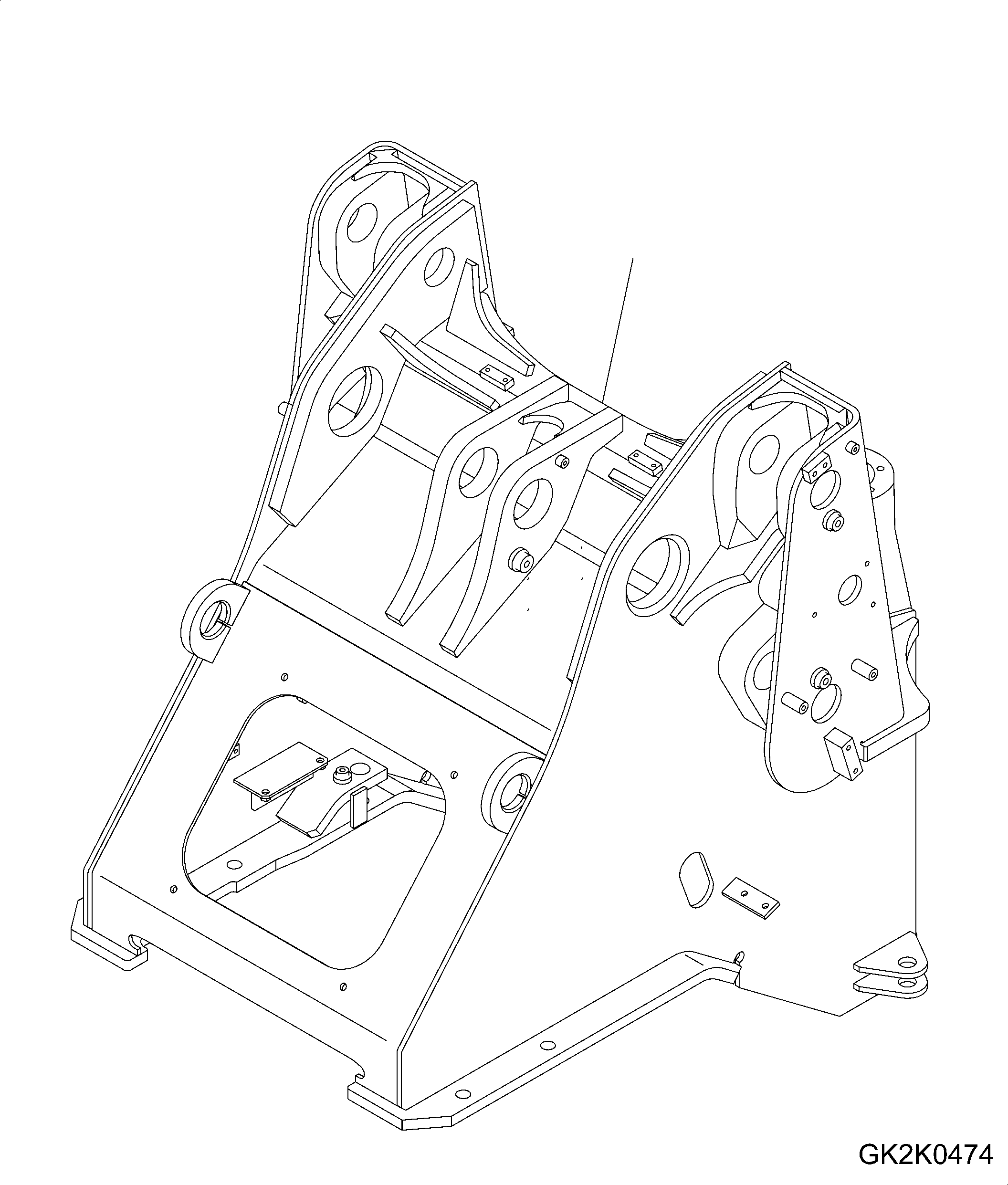 FRAME, FRONT 419-46-H1295 KOMATSU