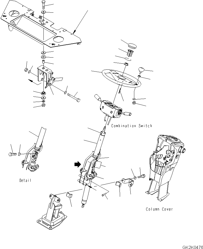 Bracket(ROPS Cab and Floor Frame Group,Air Conditioner Duct) (418-926-4570) KOMATSU