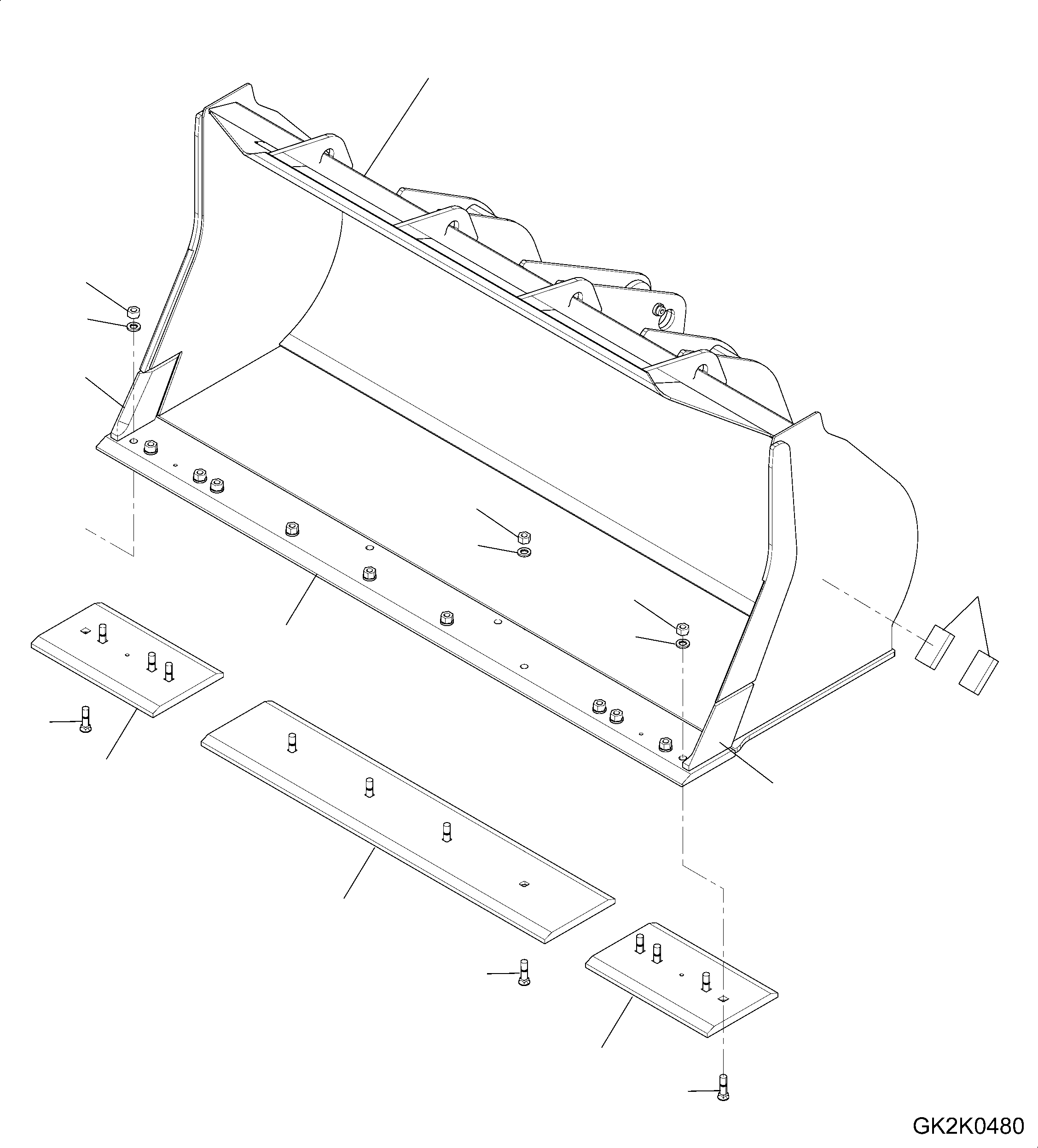 Bucket Assembly 419-72-H2180 KOMATSU