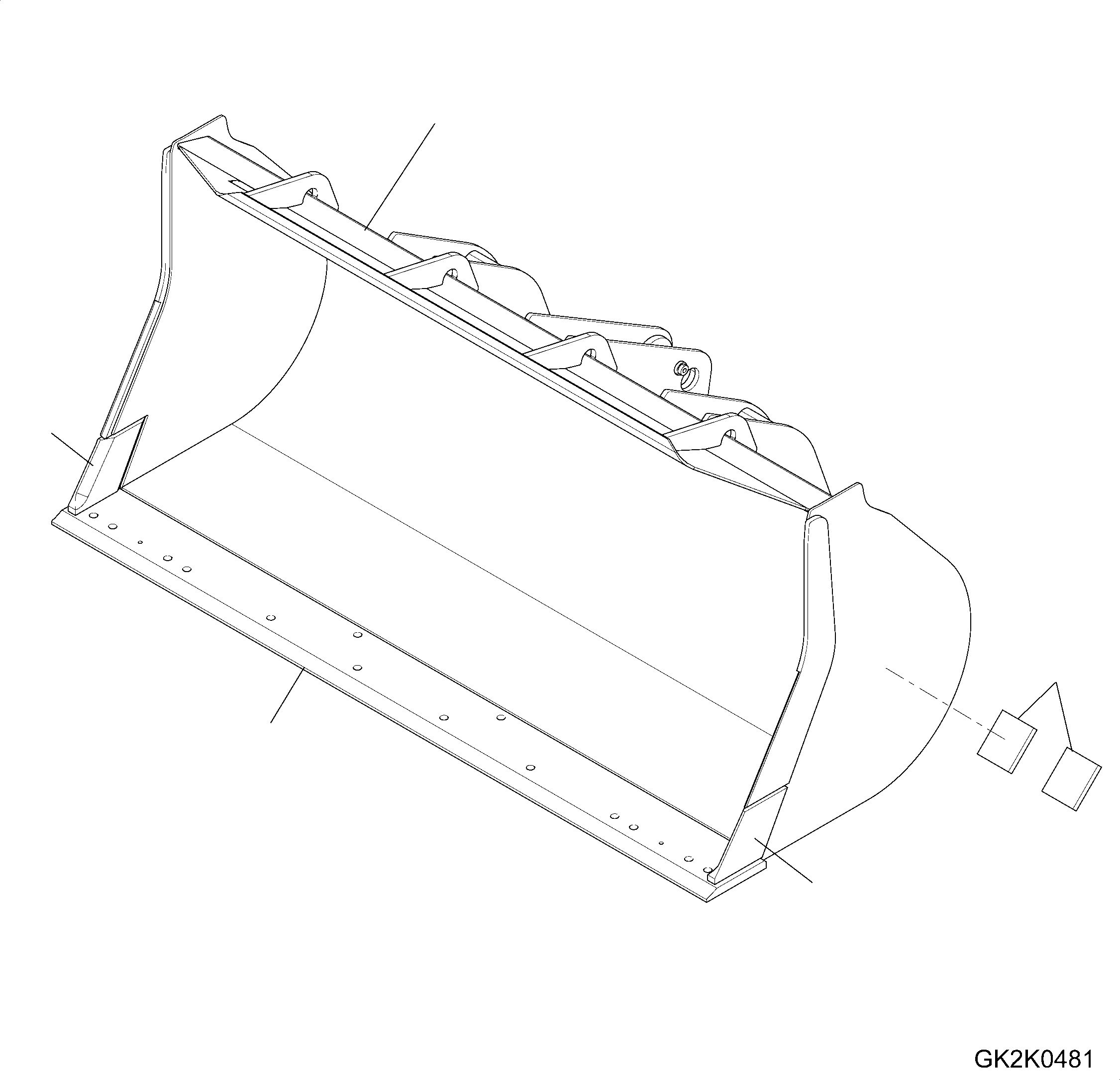 BUCKET ASSEMBLY 419-72-H2190 KOMATSU