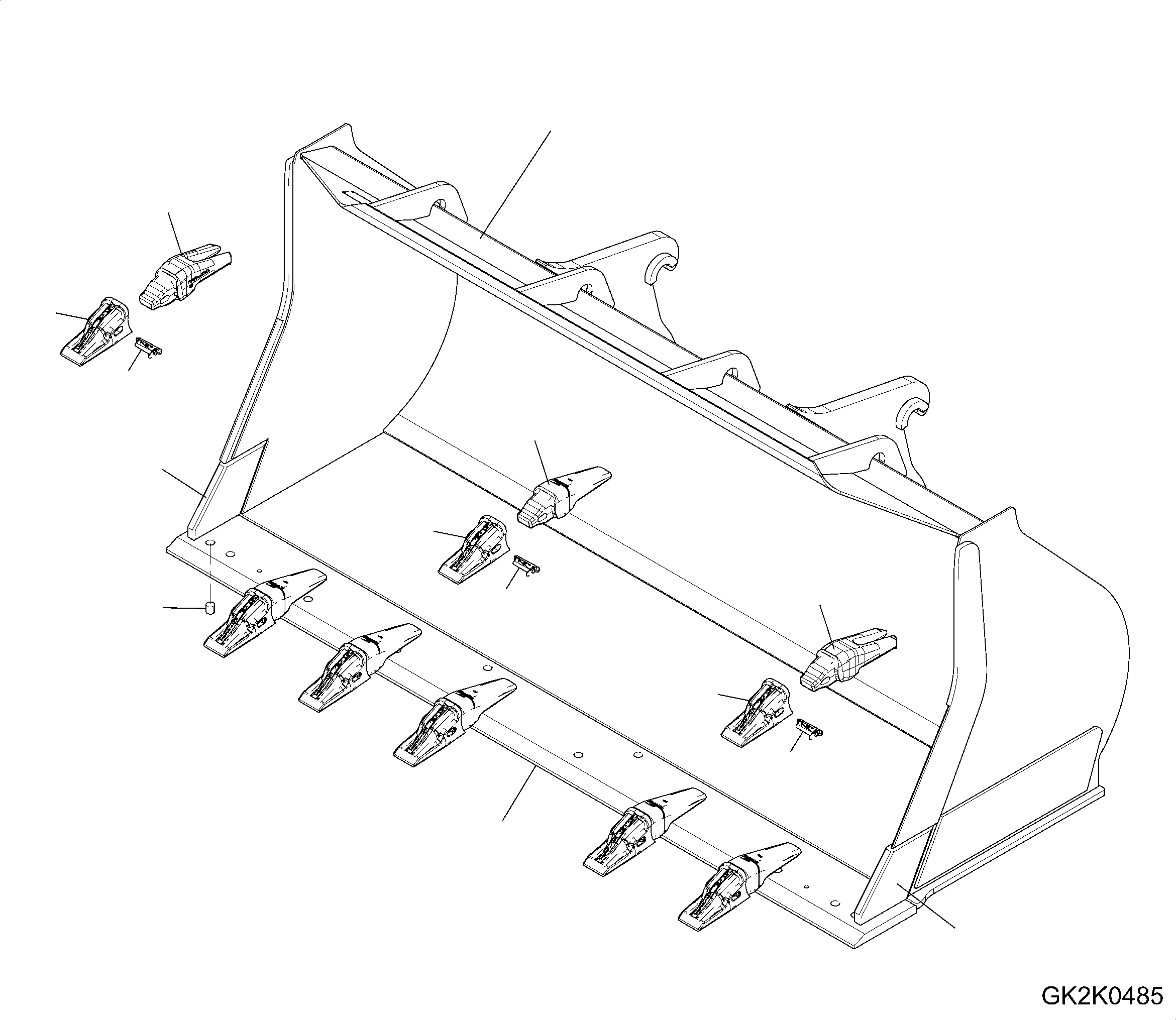 Bucket Assembly 419-73-H2N80 KOMATSU