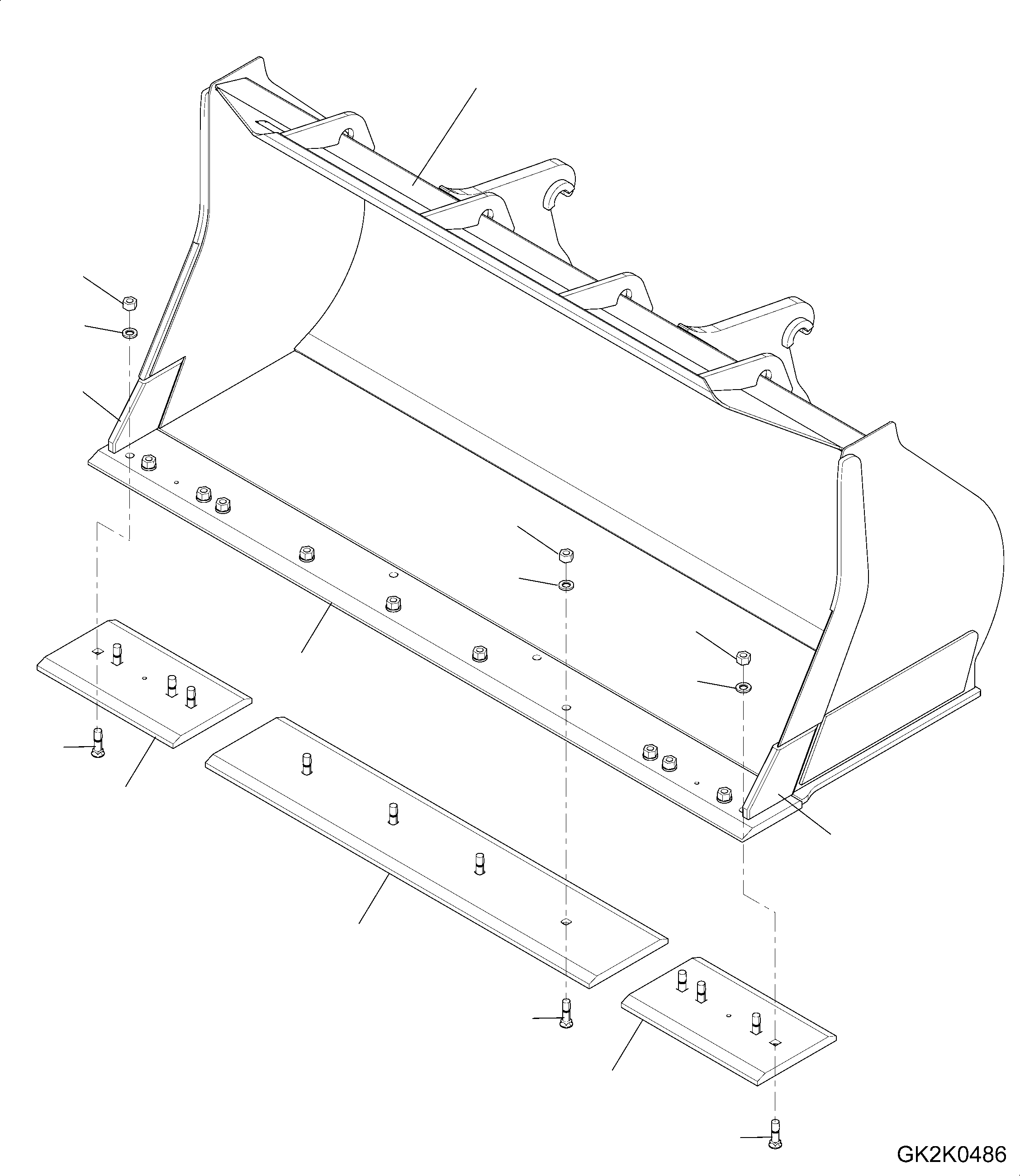 Bucket Assembly 419-73-H2N90 KOMATSU