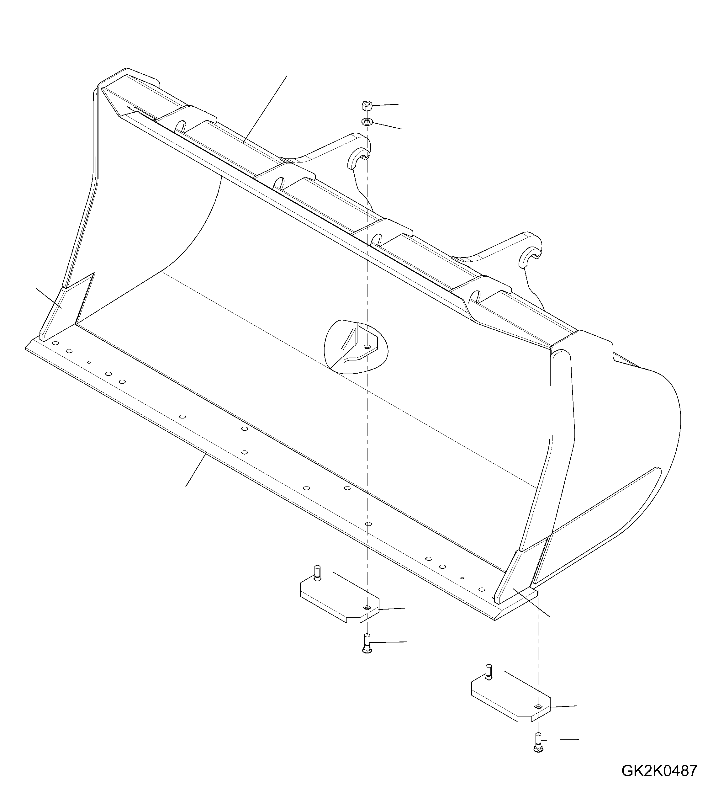Bucket Assembly 419-73-H2N40 KOMATSU