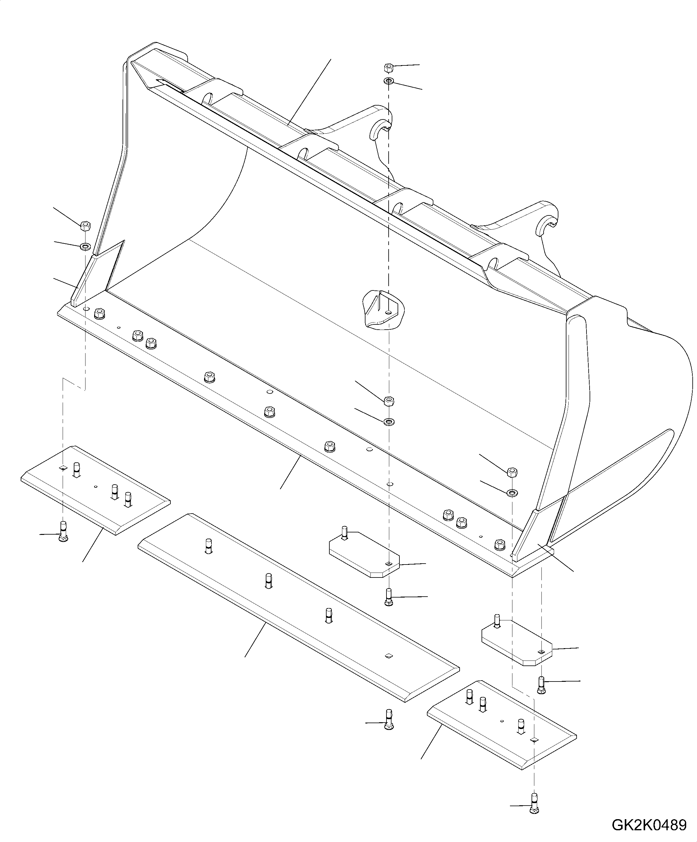 Bucket Assembly 419-73-H2N60 KOMATSU