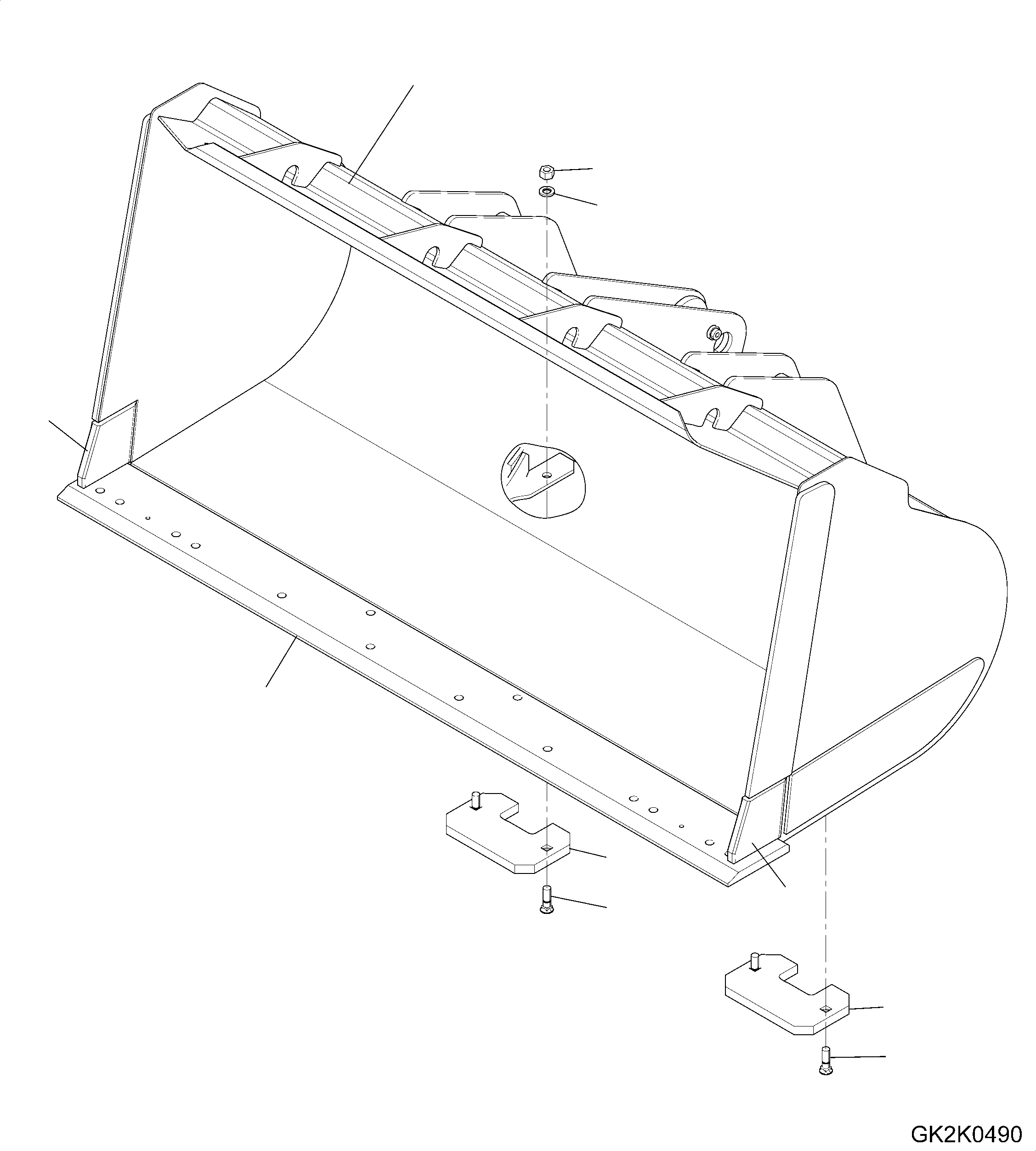 Bucket Assembly 419-73-H2L60 KOMATSU