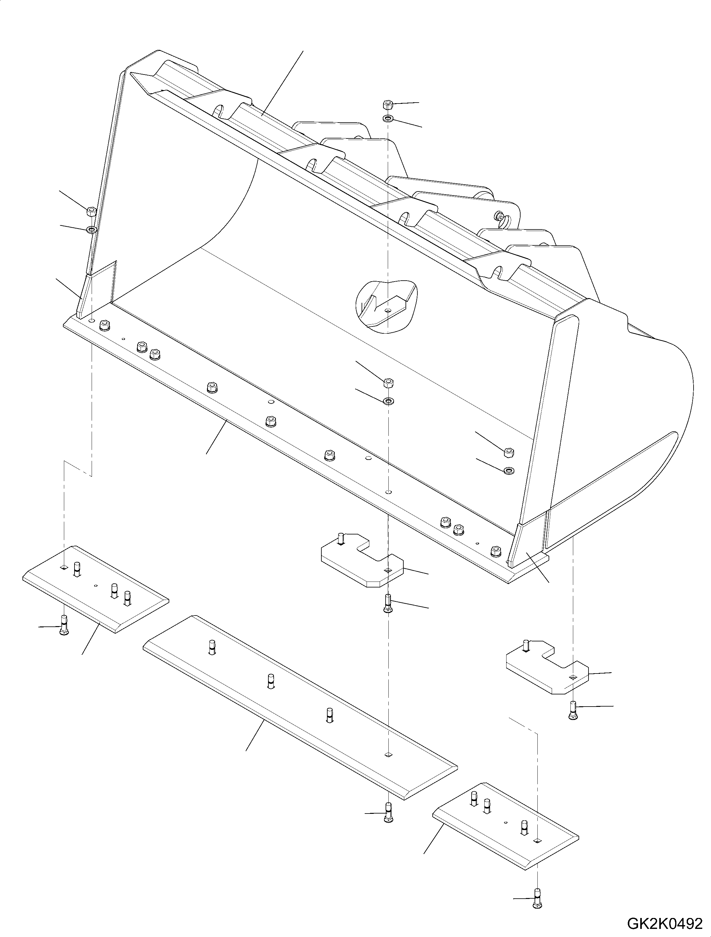 Bucket Assembly 419-73-H2L80 KOMATSU