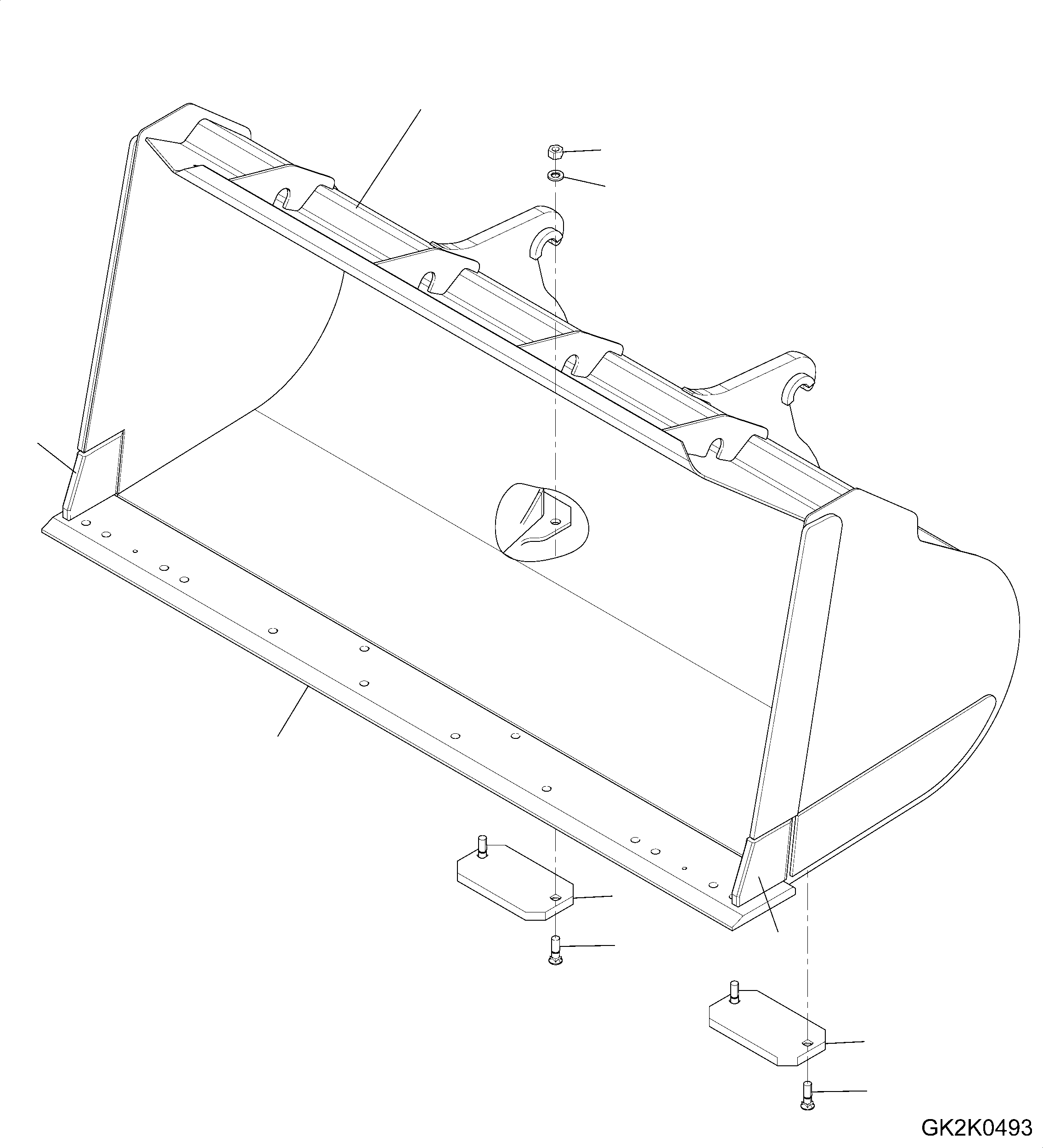 Bucket Assembly 419-74-H2010 KOMATSU