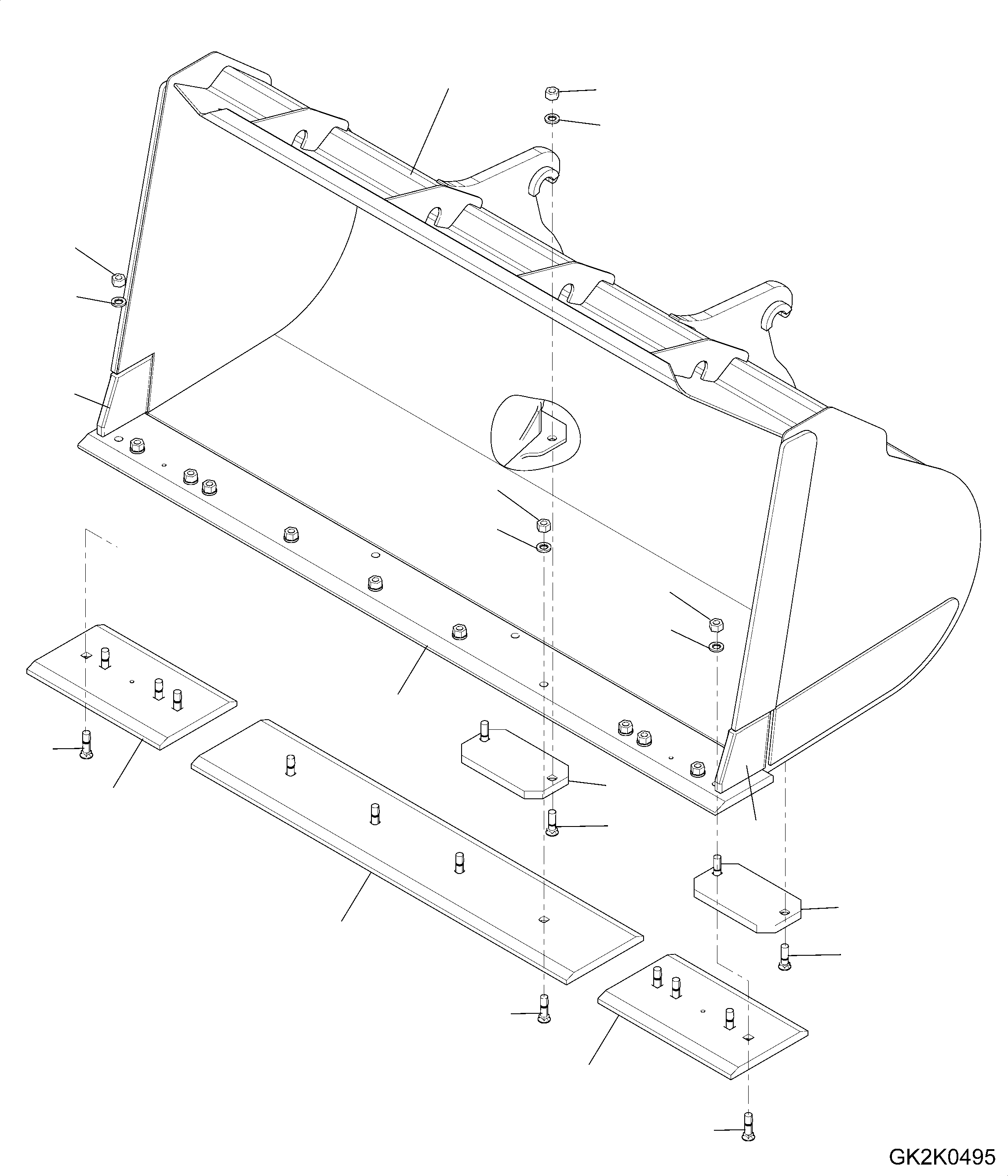 Bucket Assembly 419-74-H2030 KOMATSU