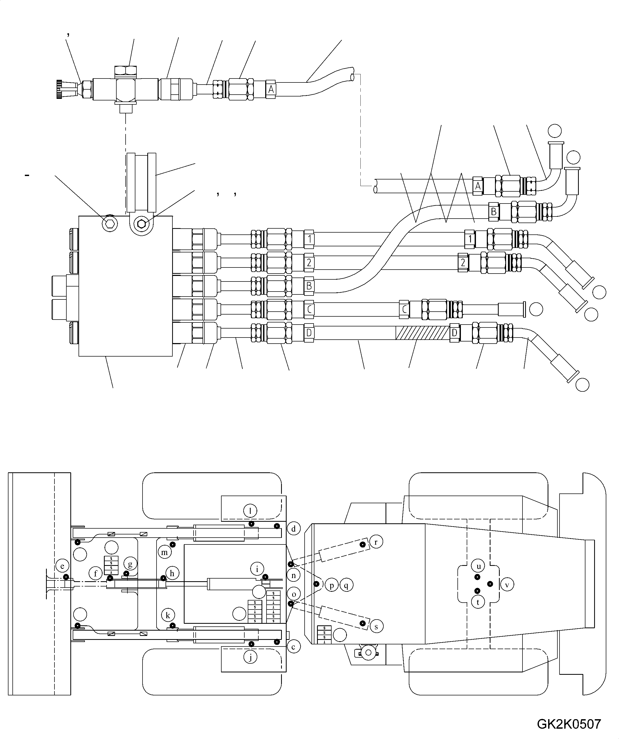 FEEDER ASSEMBLY (\8\419-S95-H591) KOMATSU