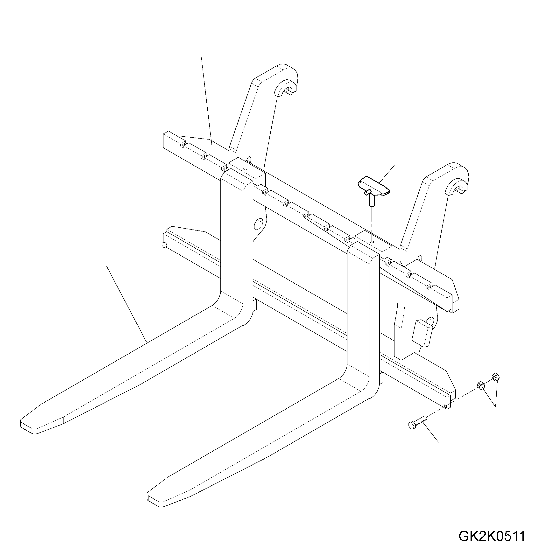 Prongs 419-71-H2A50 KOMATSU