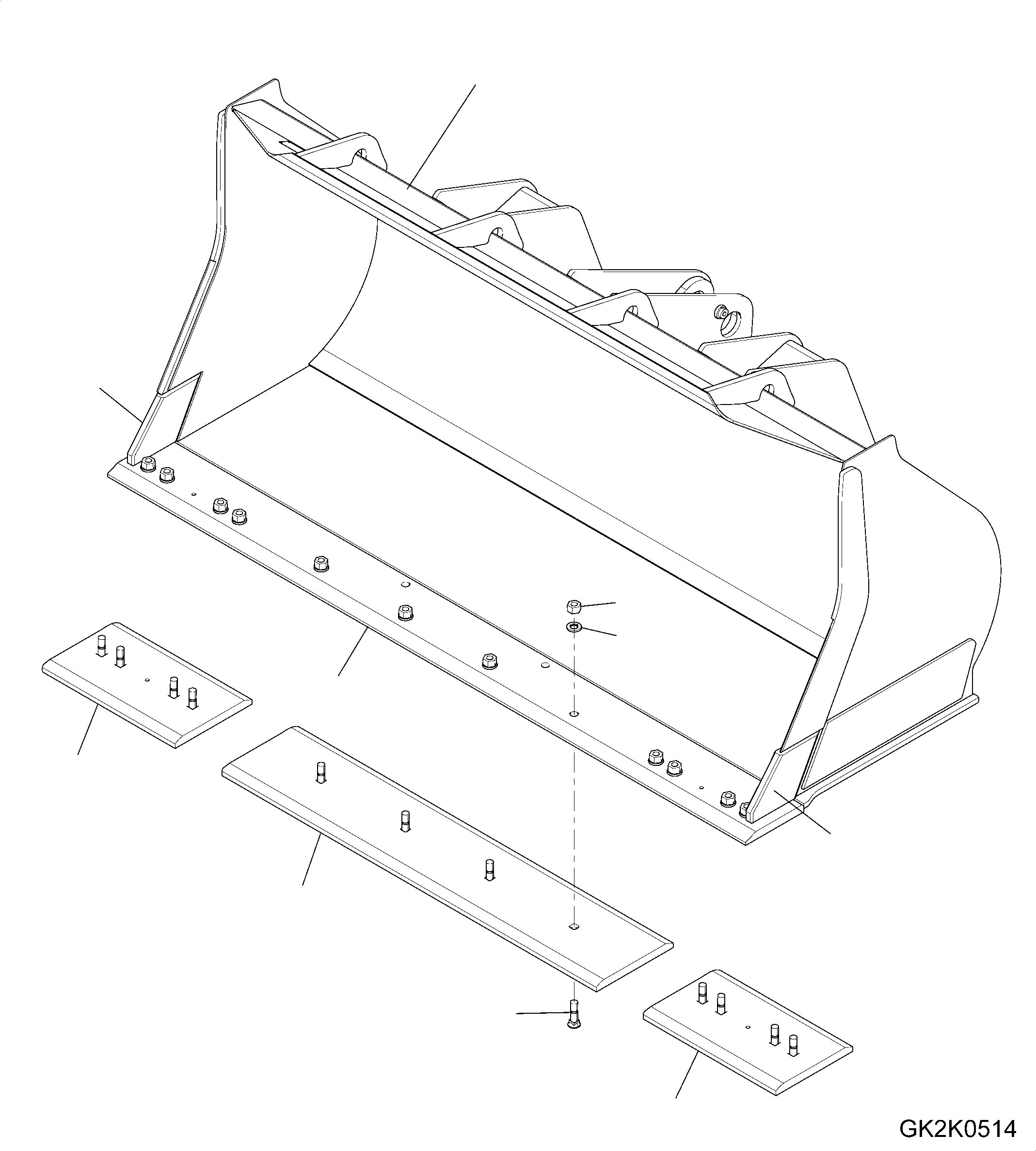 Bucket Assembly 419-73-H2780 KOMATSU