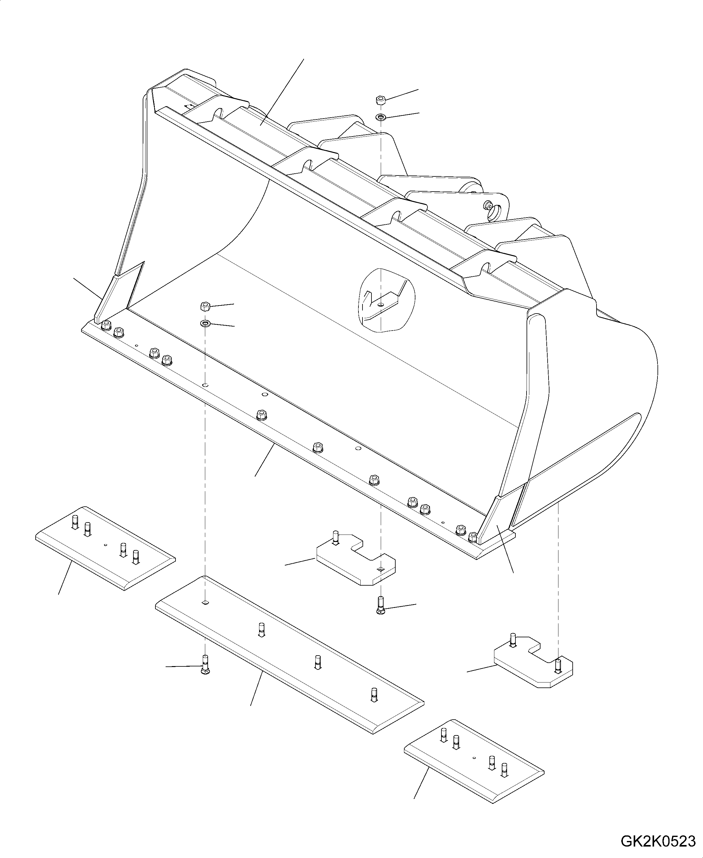Bucket Assembly 419-73-H2900 KOMATSU