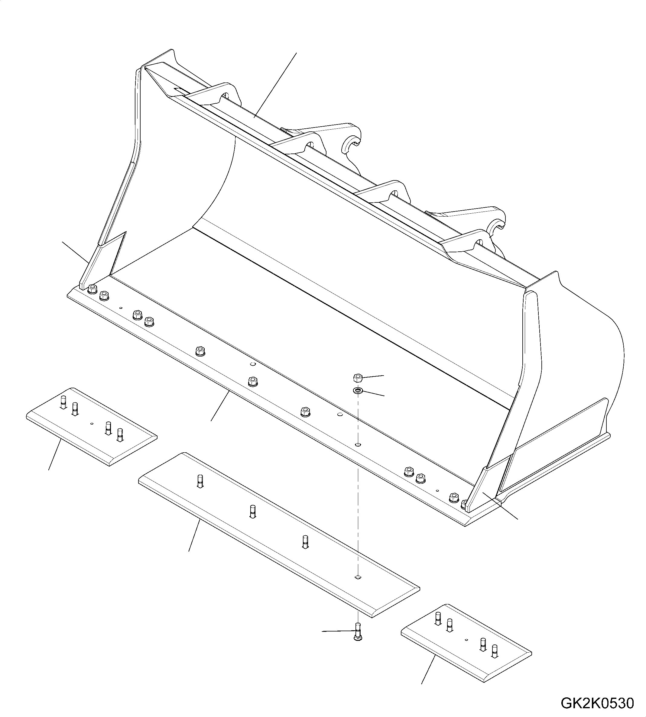 Bucket Assembly 419-73-H2810 KOMATSU