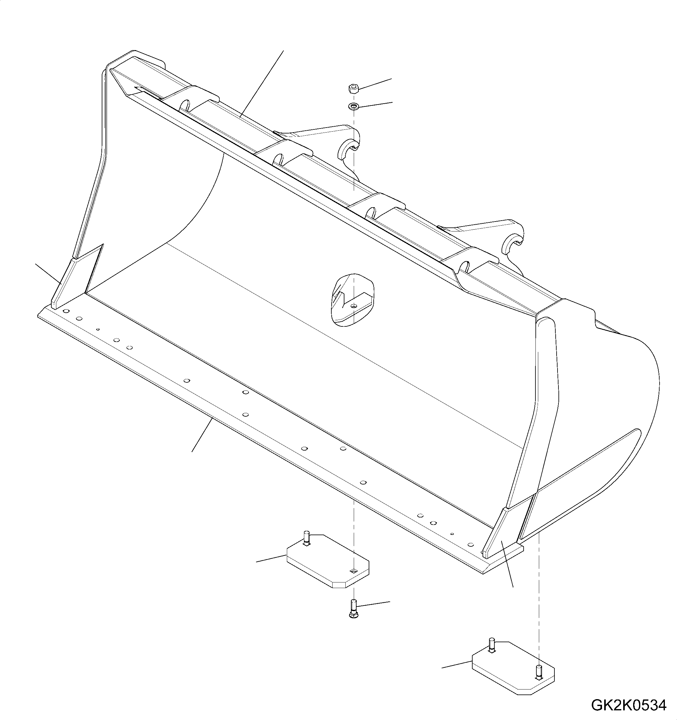BUCKET ASSEMBLY 419-73-H2140 KOMATSU