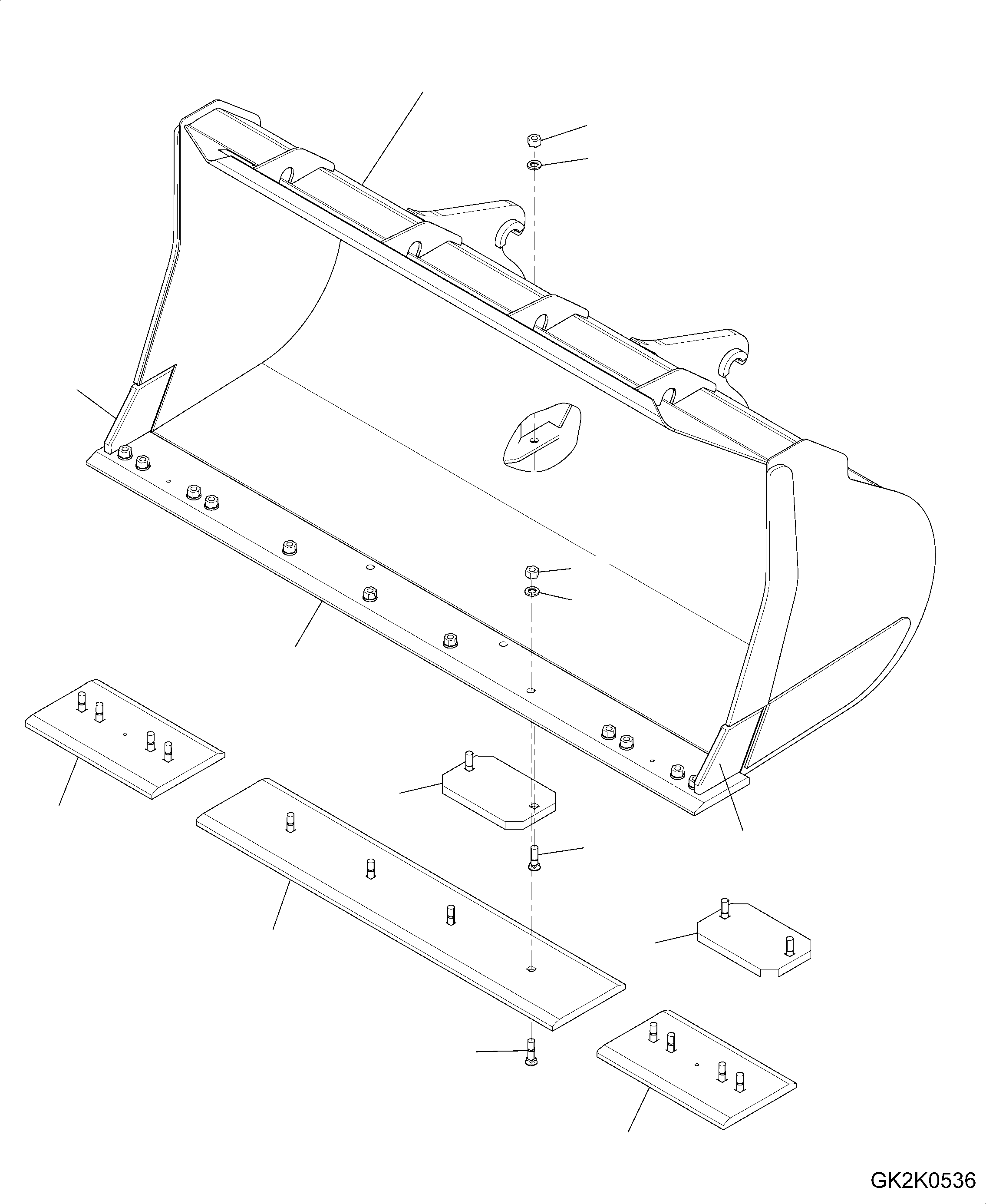 Bucket Assembly 419-73-H2160 KOMATSU